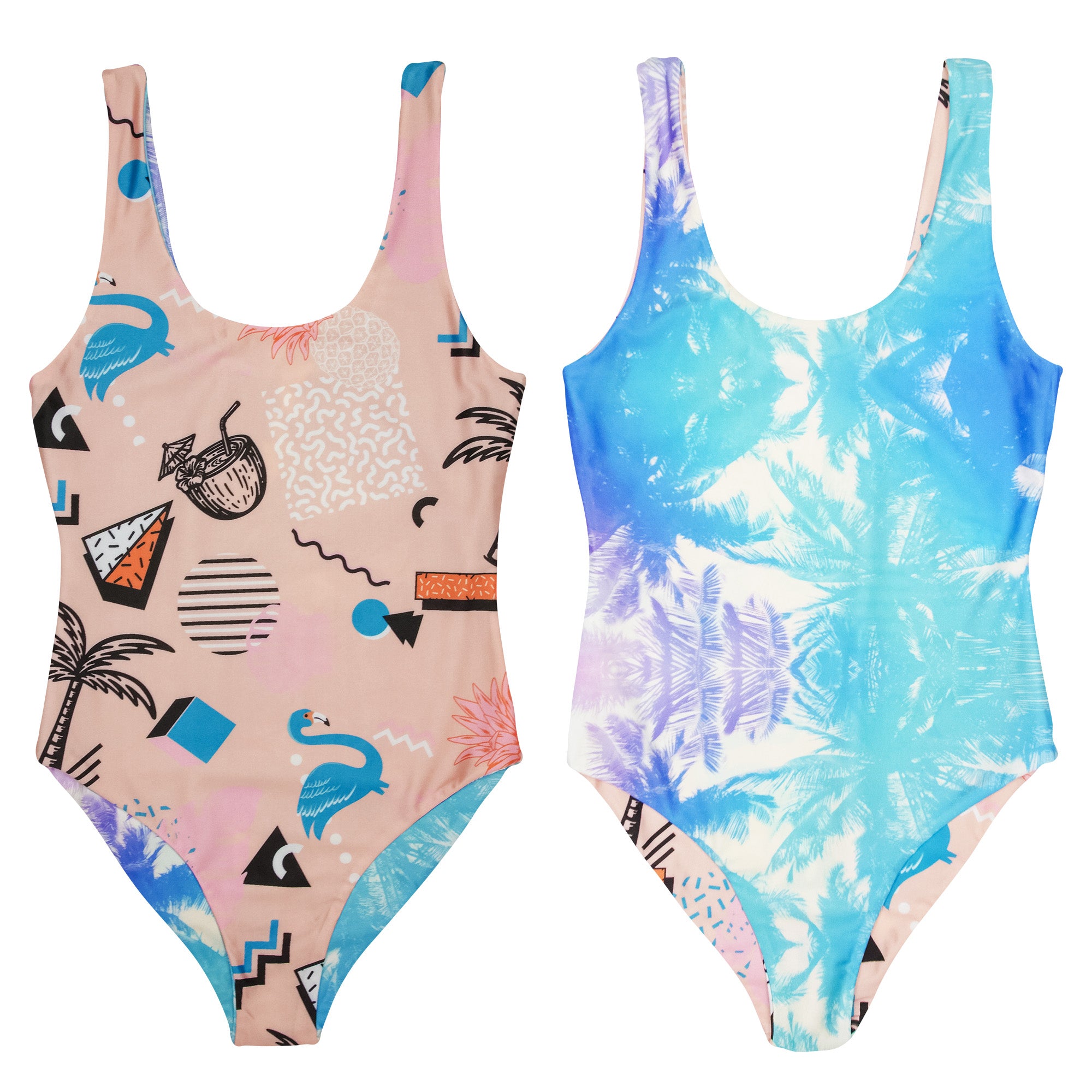Peach Fuzz - Reversible Swimwear