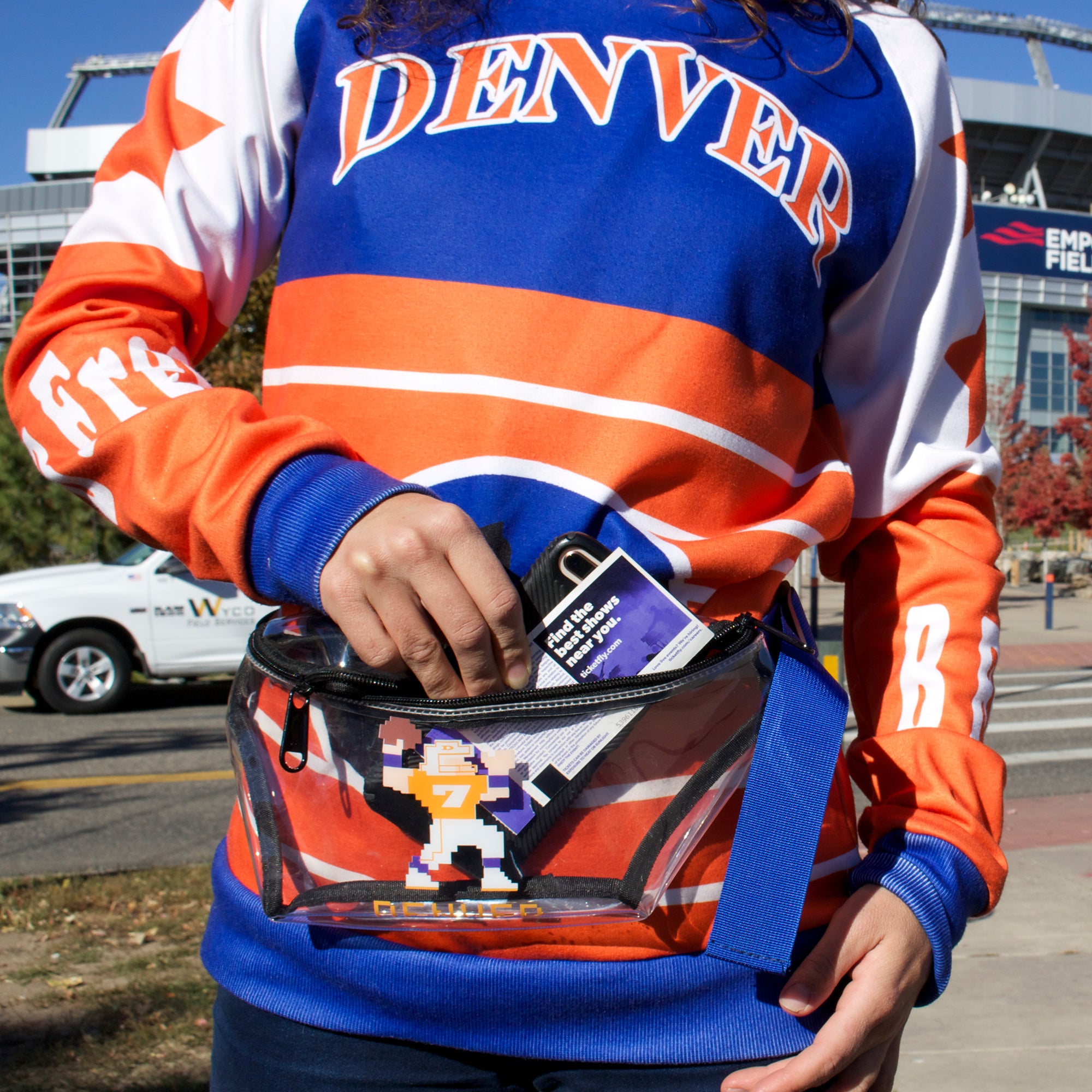 Tecmo John Stadium Approved Clear Fanny Pack