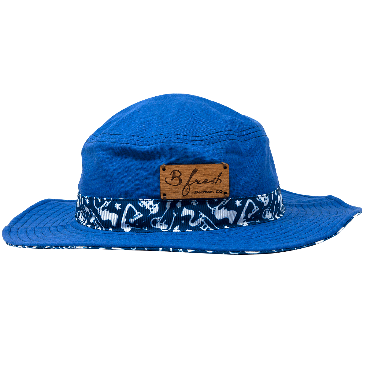 Jazz Cats Bucket Hat - Blue Jazz Print - B Fresh