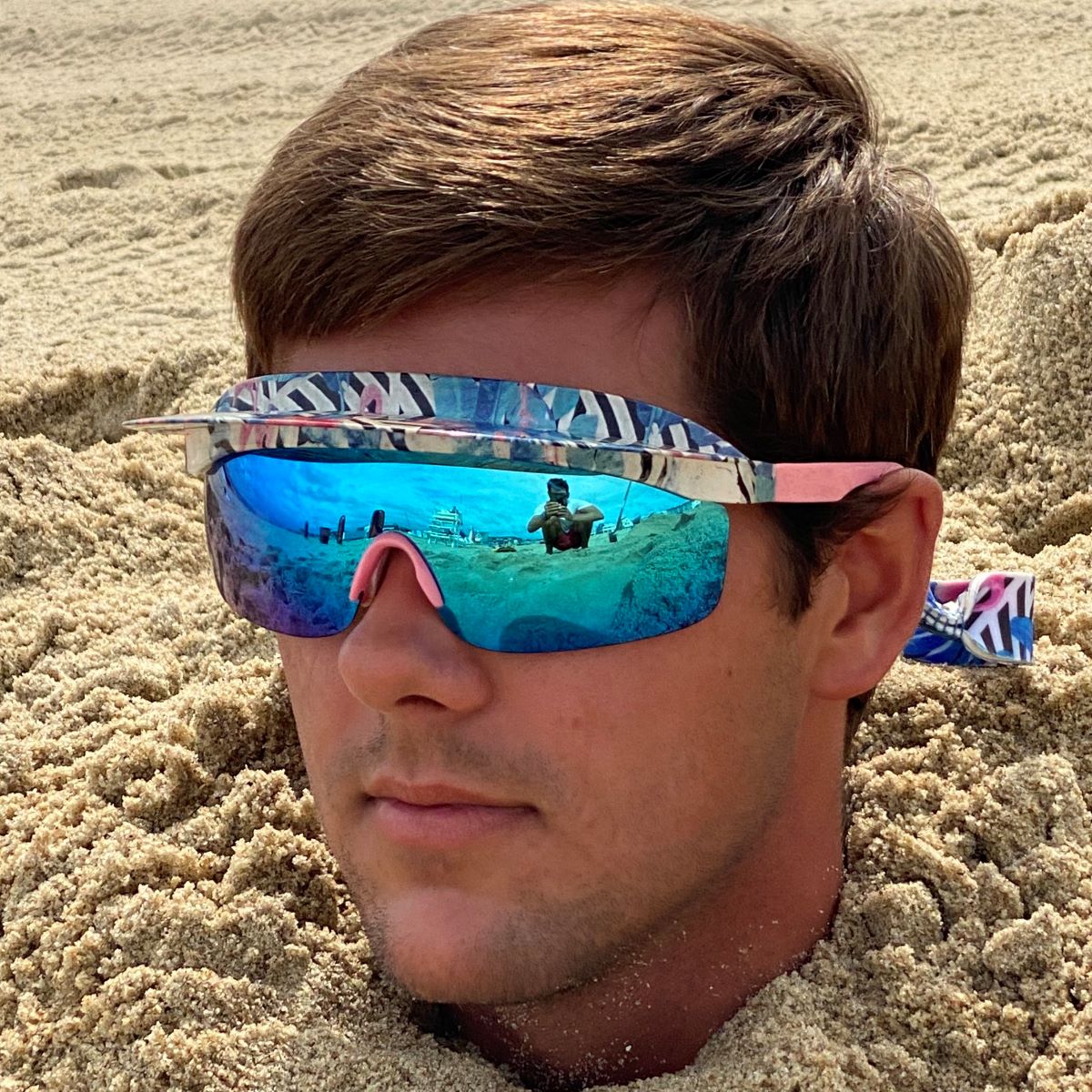 All of our shades are polarized and UV 400 so you can punch the sun!
