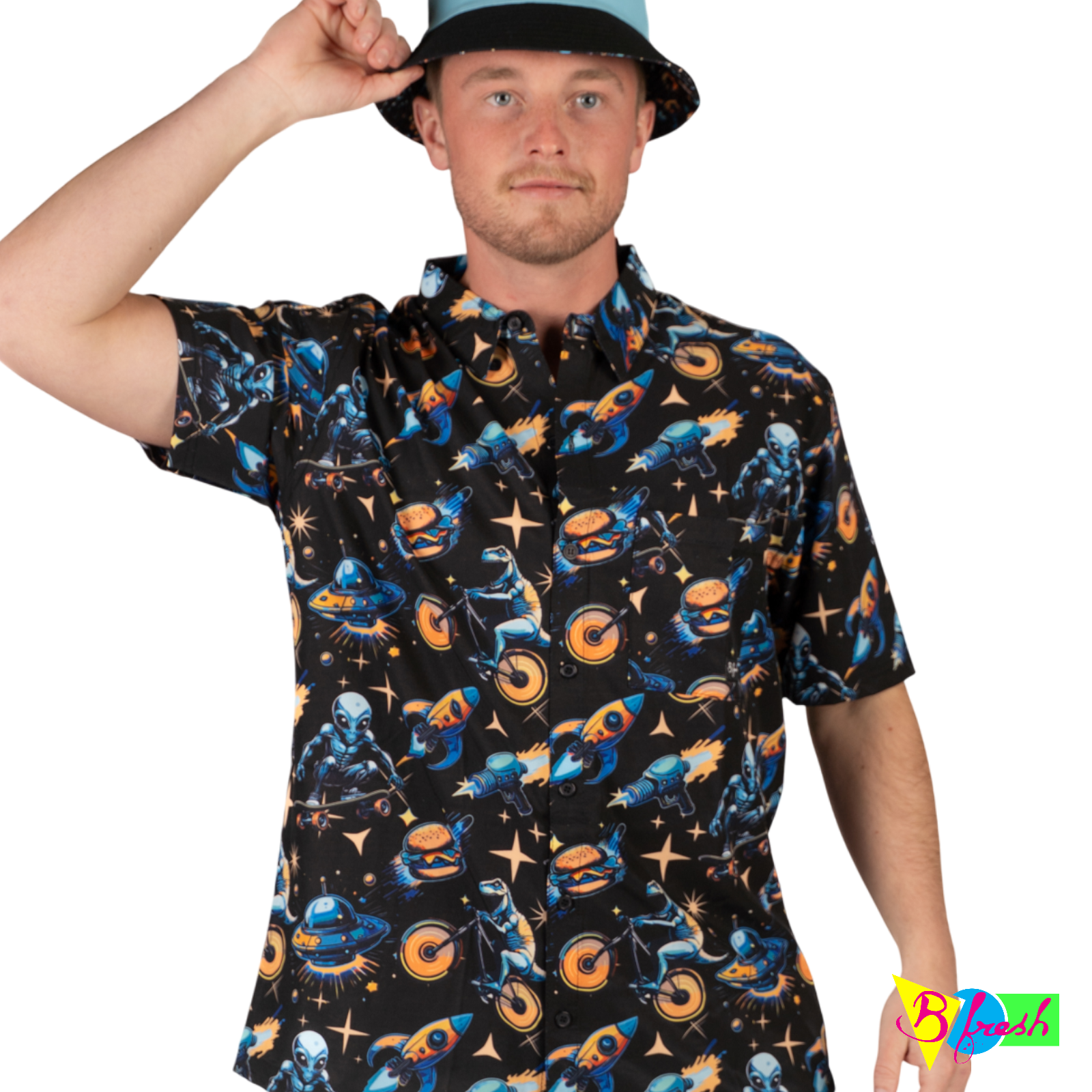 button down alien shirt 