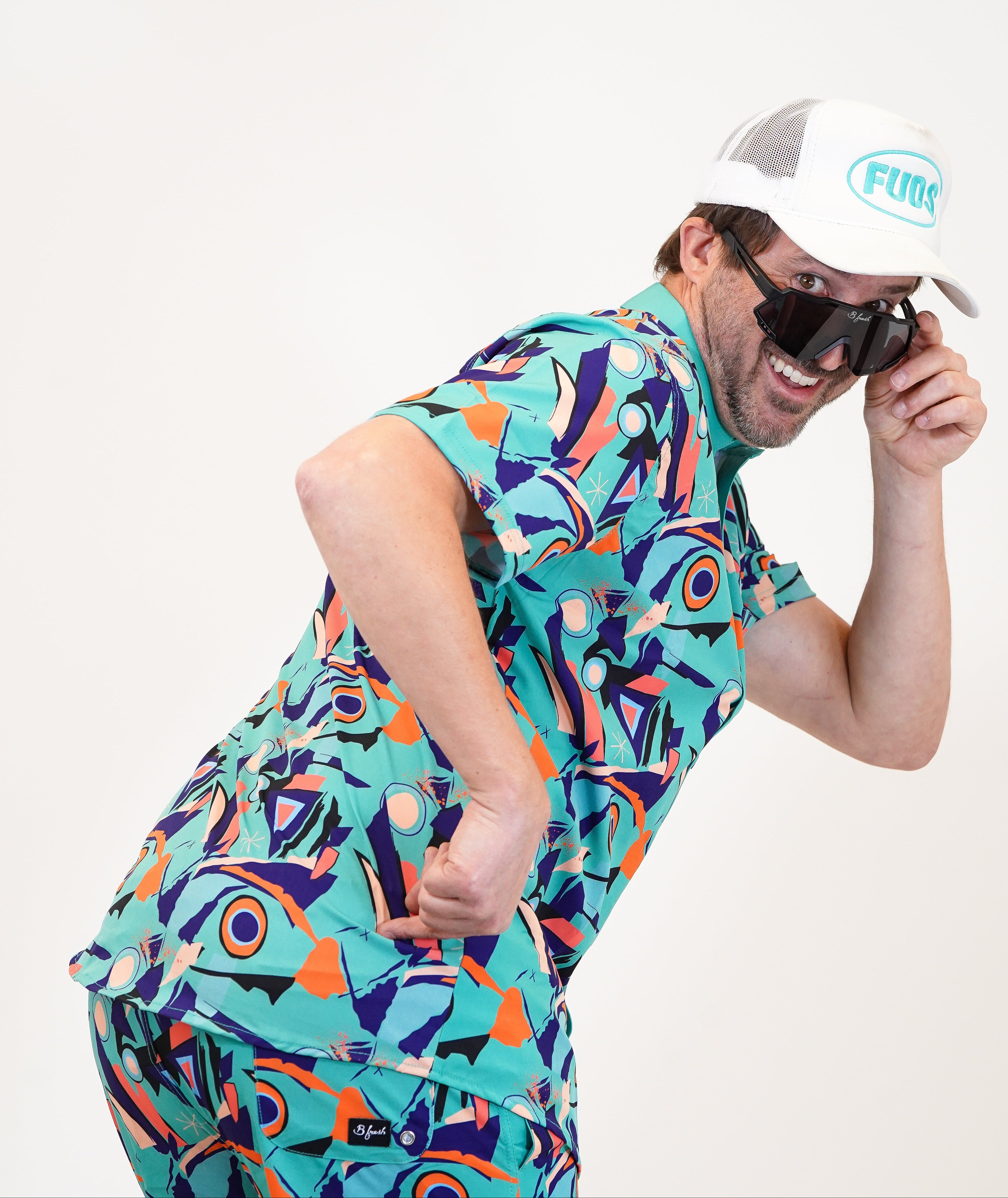 Geometric pattern beach tux