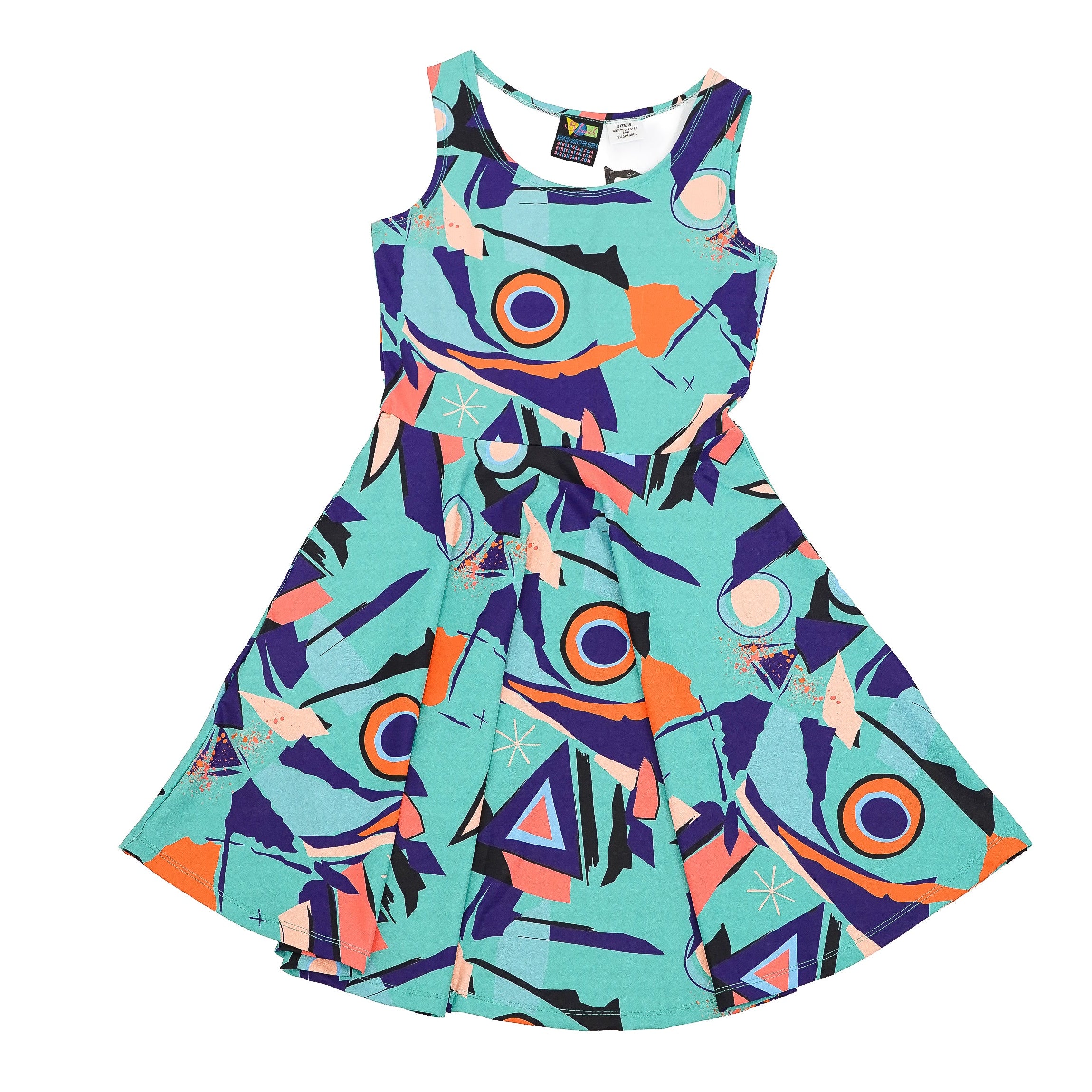 Abstract geometric 90s patterned apparel 