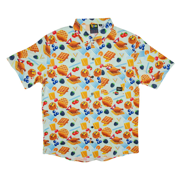 Chicken & Waffles - Stretch Shirt - B Fresh Gear