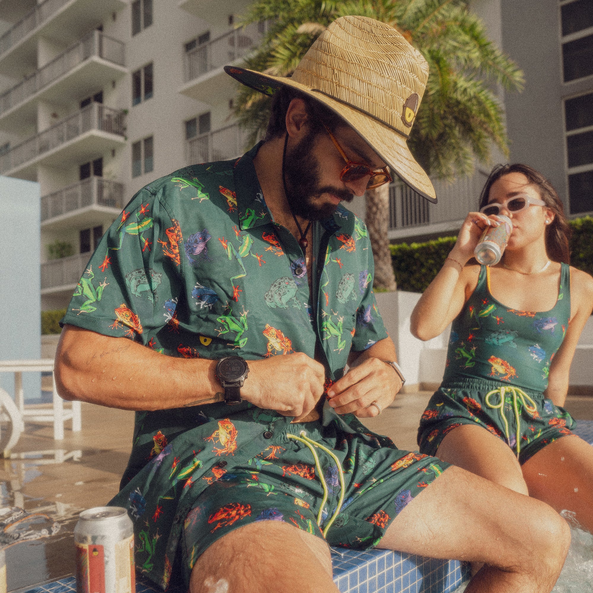 Tripping Animals- Stretch Shirt