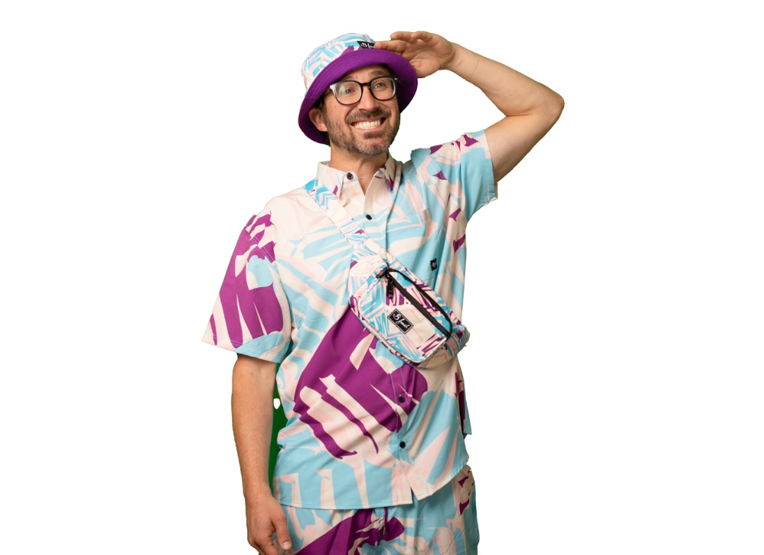 hiphop style reversible bucket hat with dope print