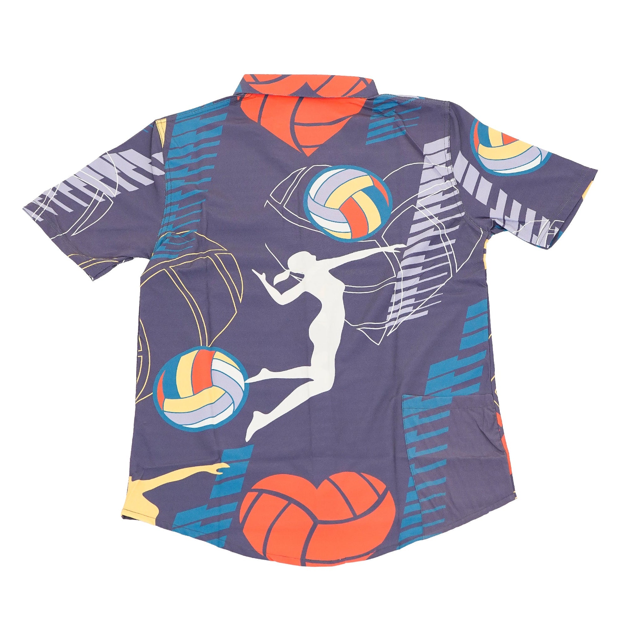 Abstract volleyball design with hearts 