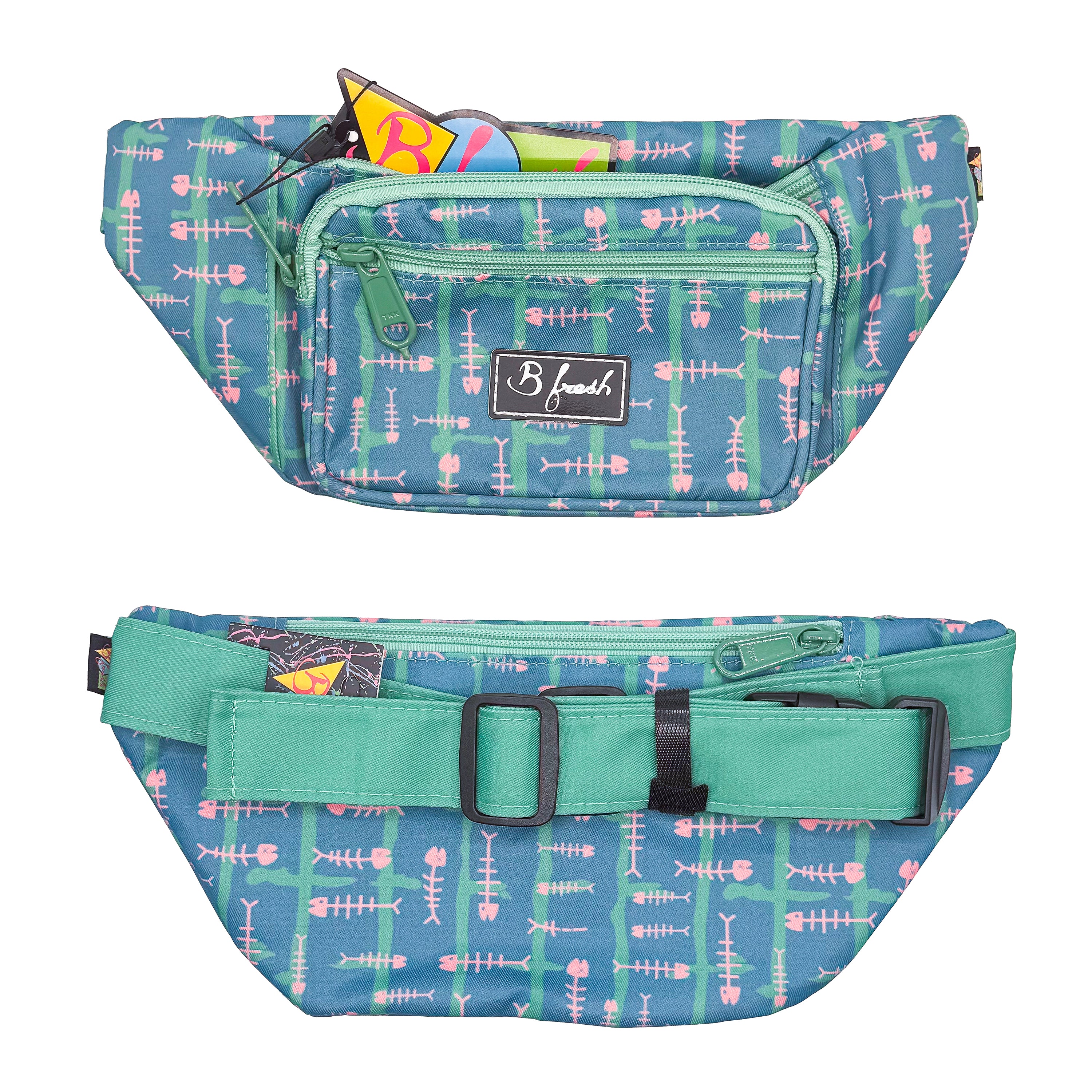 Nautical Fish Skeleton Fanny Pack 