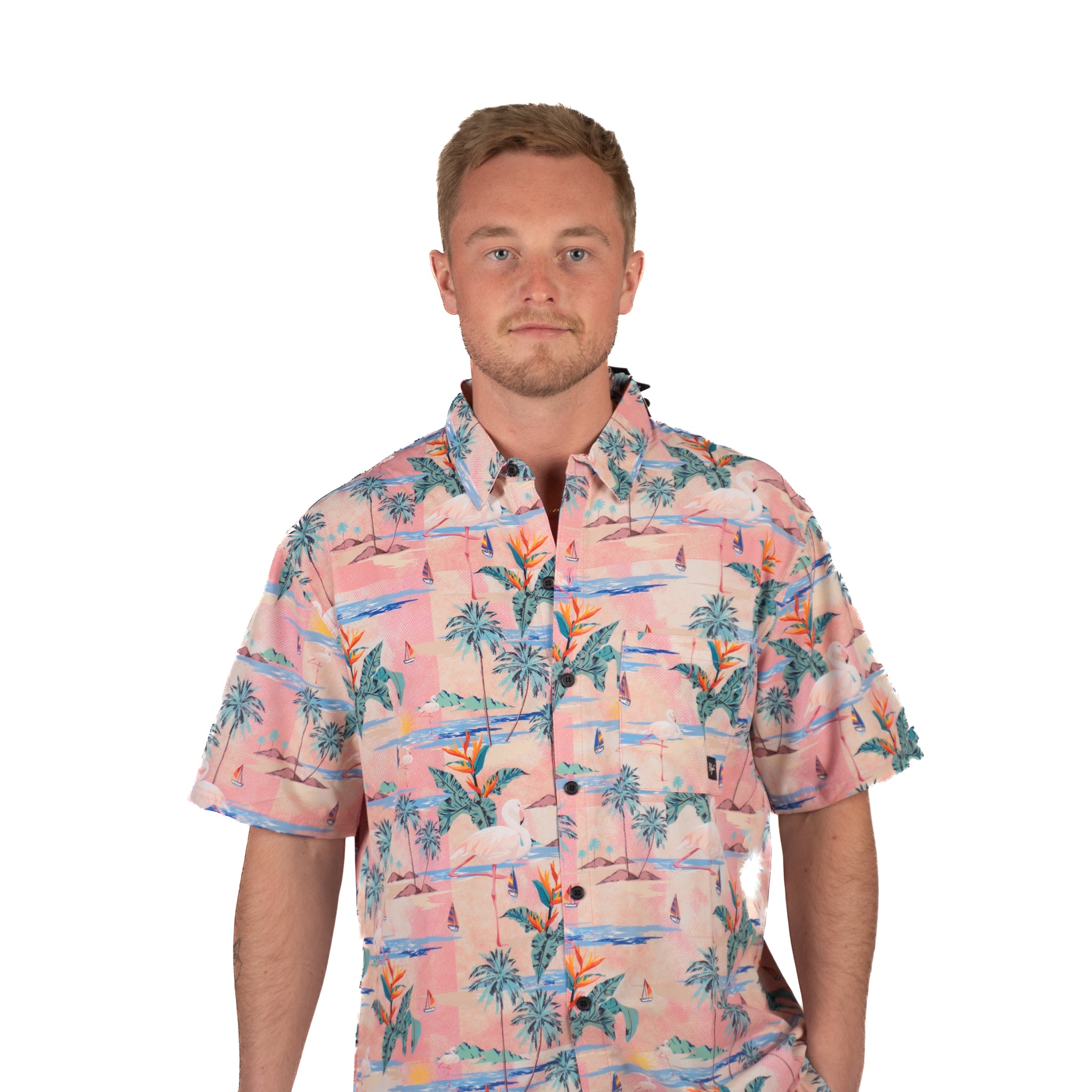 Flamingo Hawaiian shirt 
