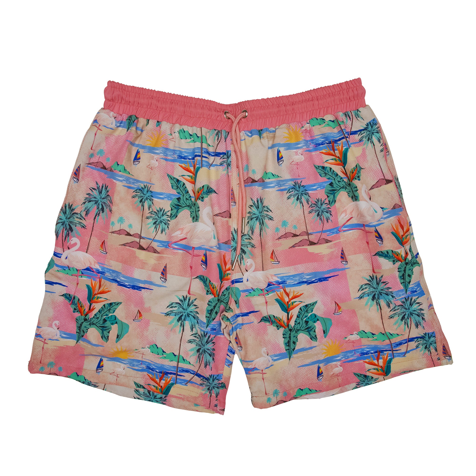 shorts with flamingos on them
