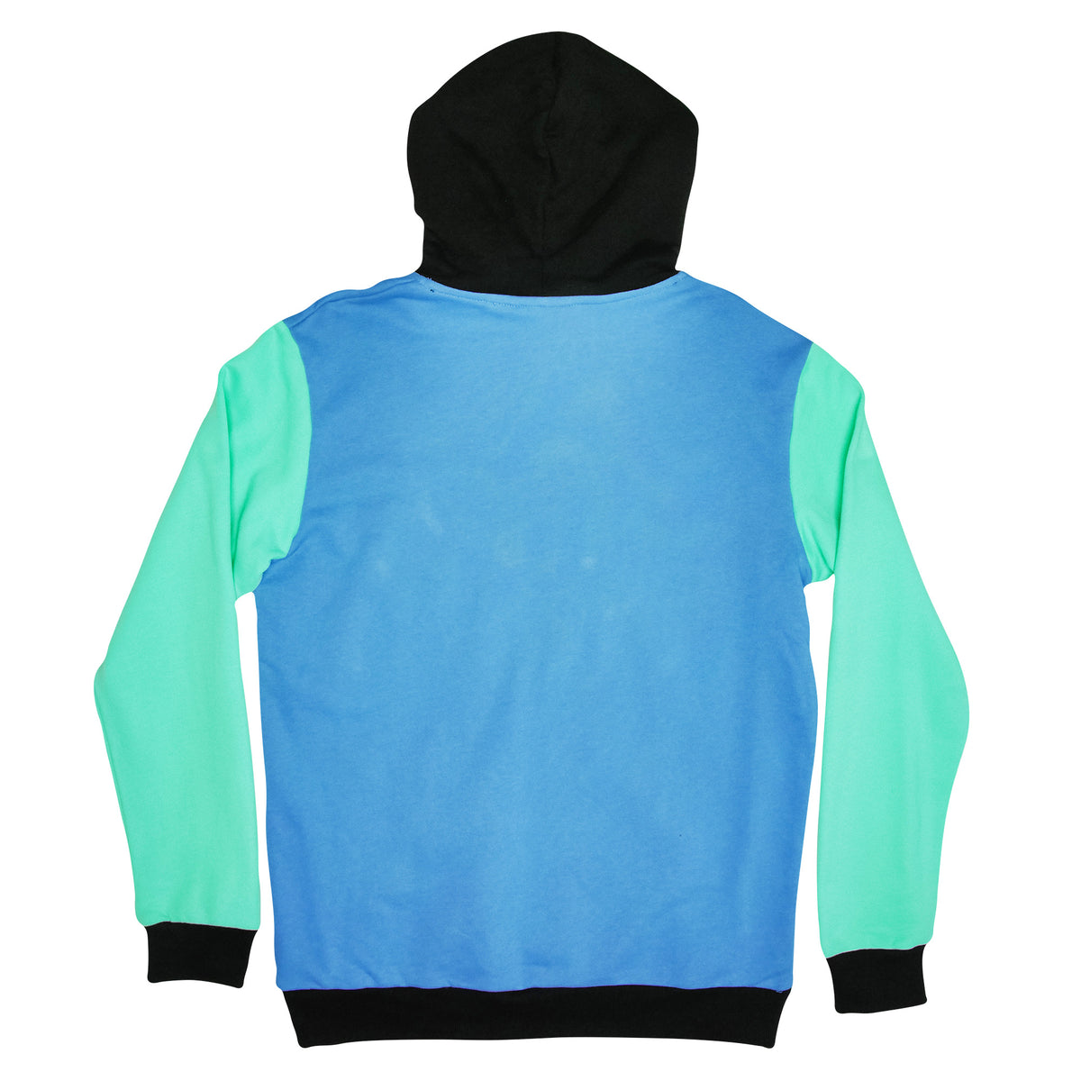 Black blue teal retro boats to the slopes Skelton surfing mountain hoodie, B Fresh Gear.