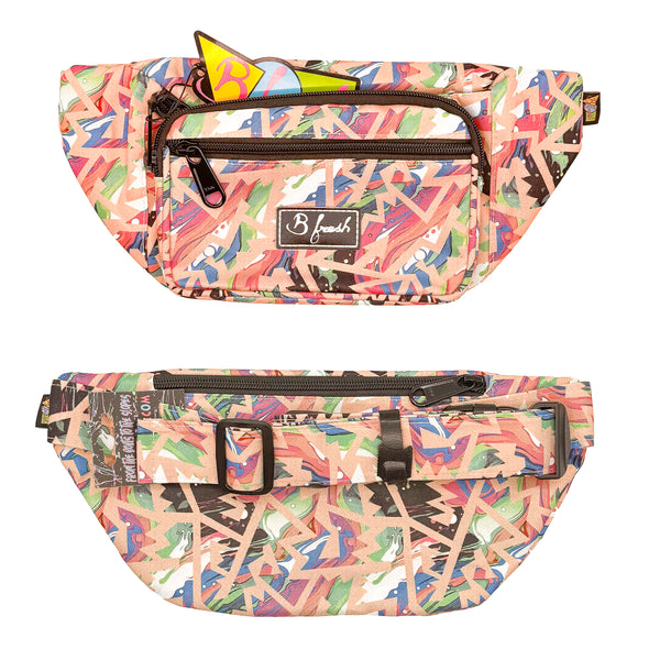 Colorful patterned waist bag 