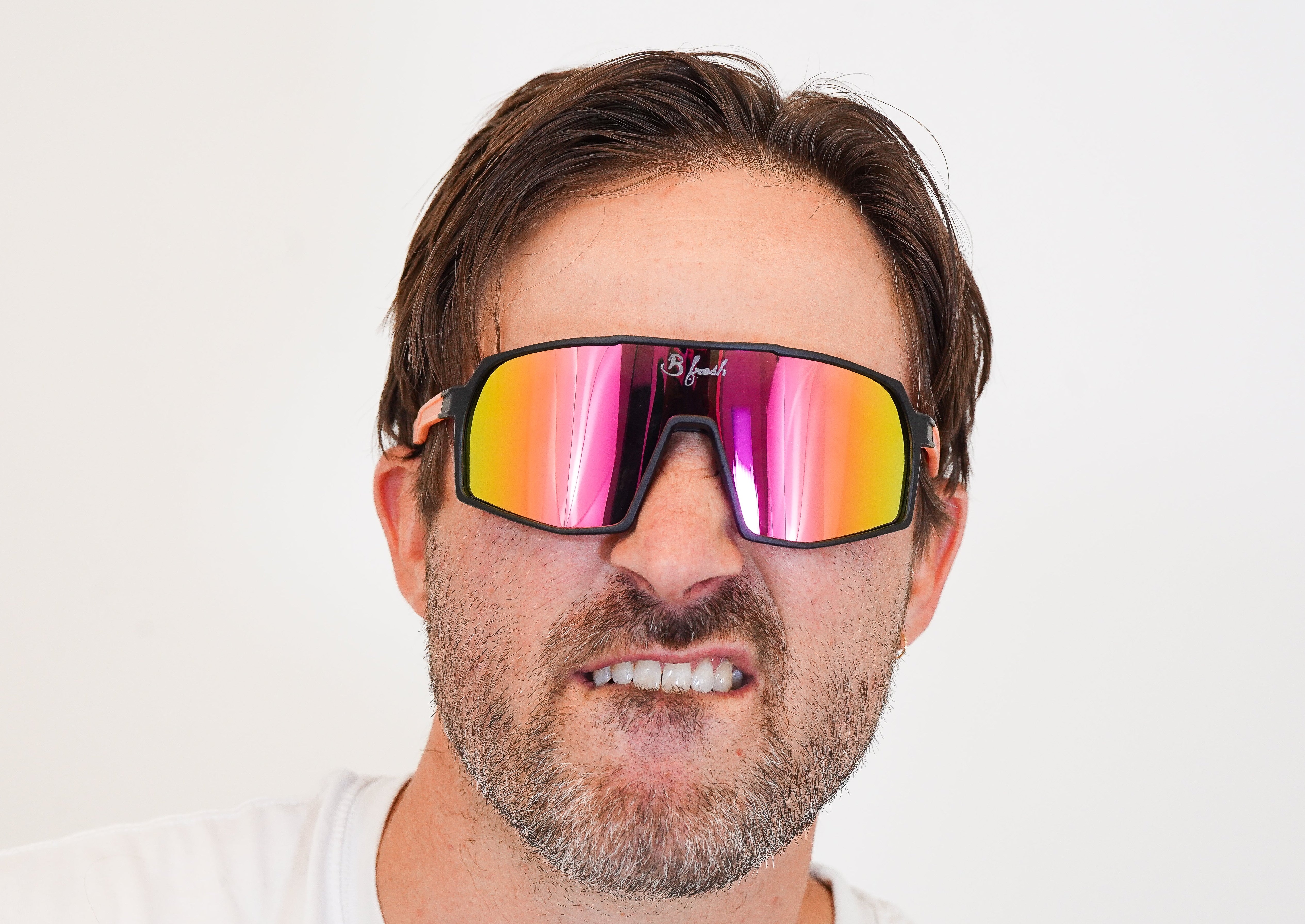 Reflective Orange and black Sunglasses