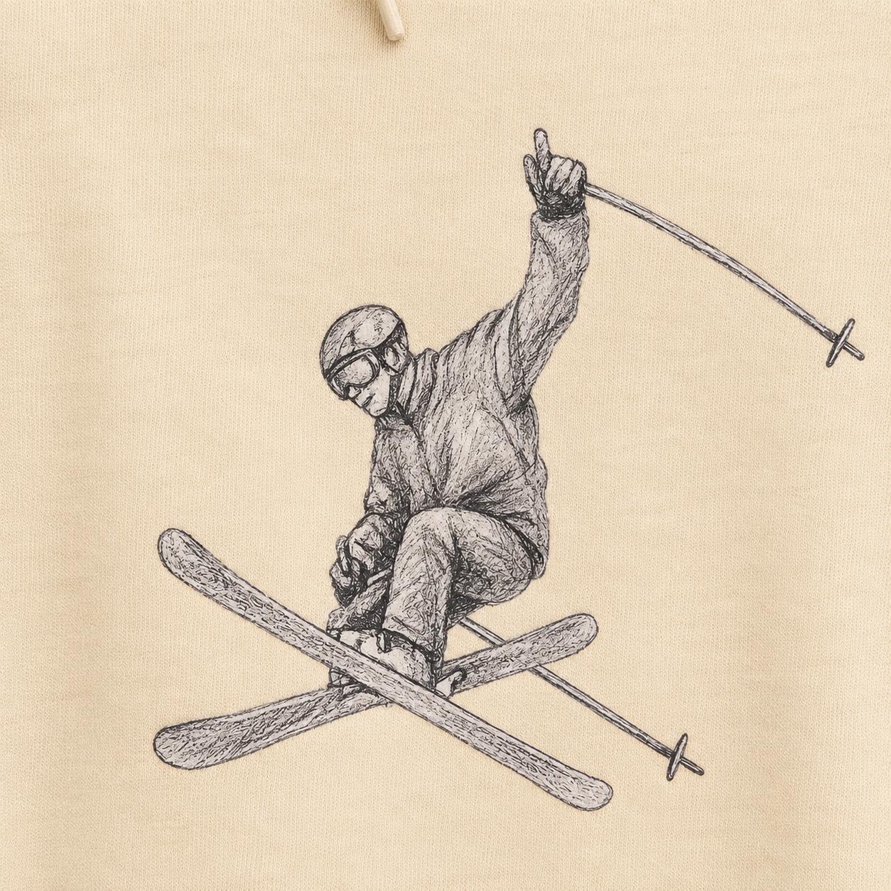 Ski Hoodie Papyrus by B Fresh Gear, view 3