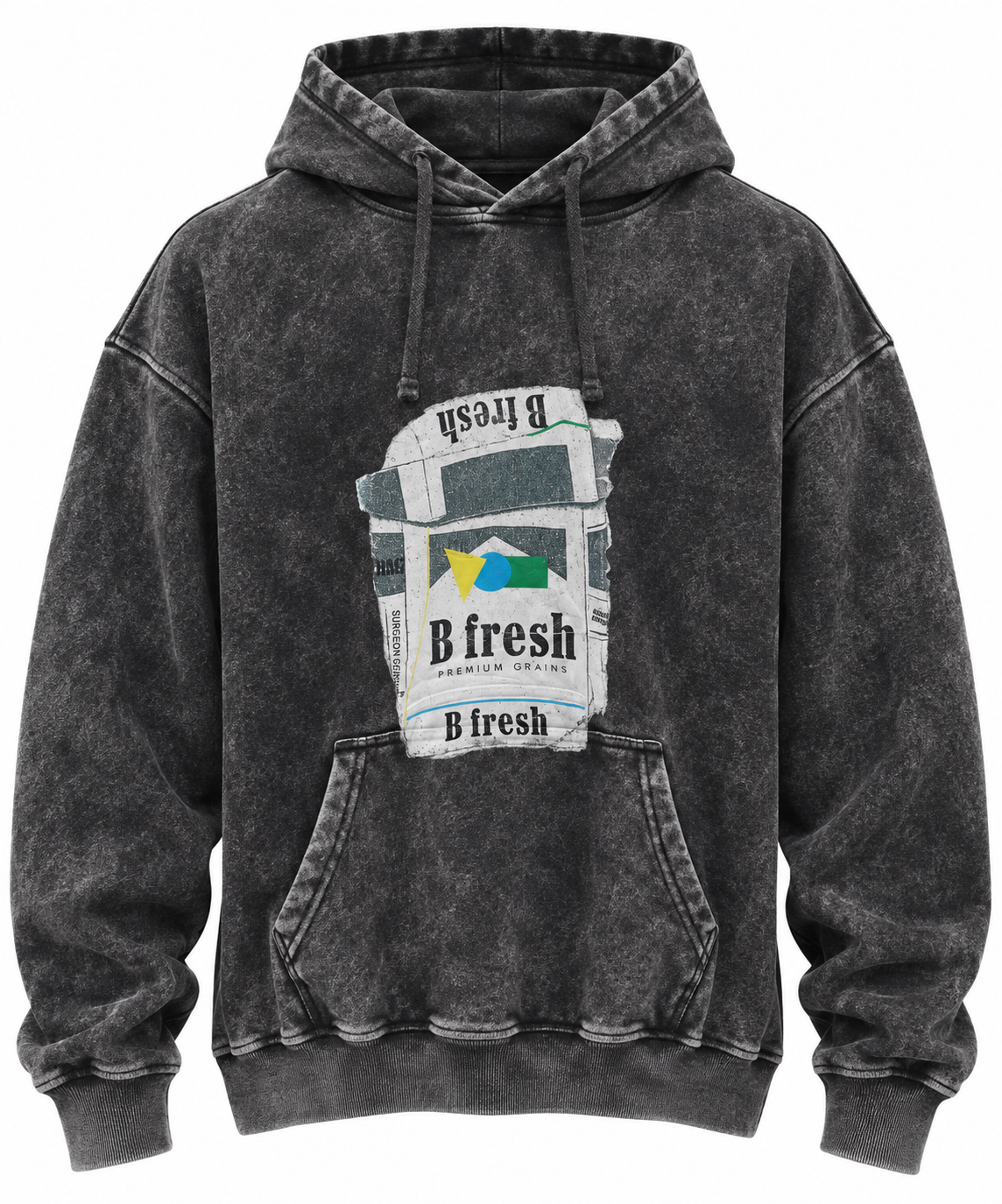 Cigarette Pack Hoodie- Charcoal