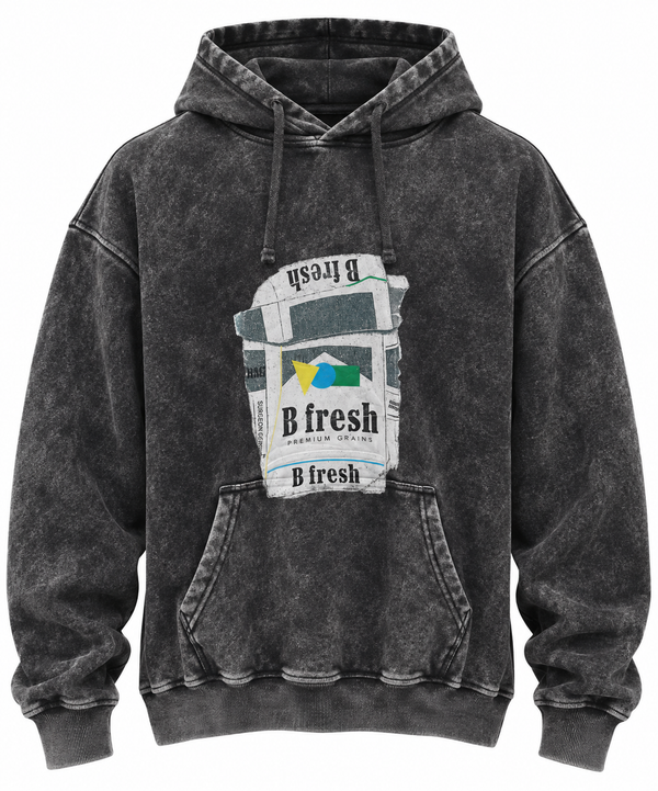 Cigarette Pack Hoodie- Charcoal
