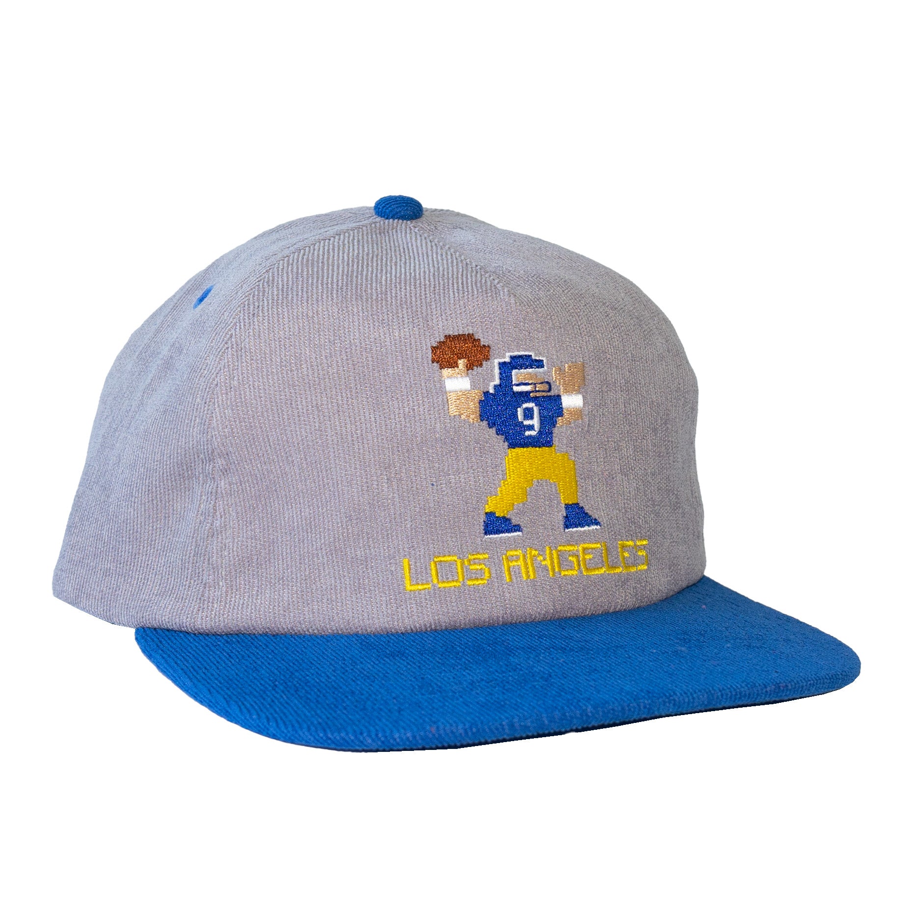 blue grey and gold La football team hat
