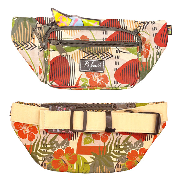 Floral, Orange, Green Fanny 