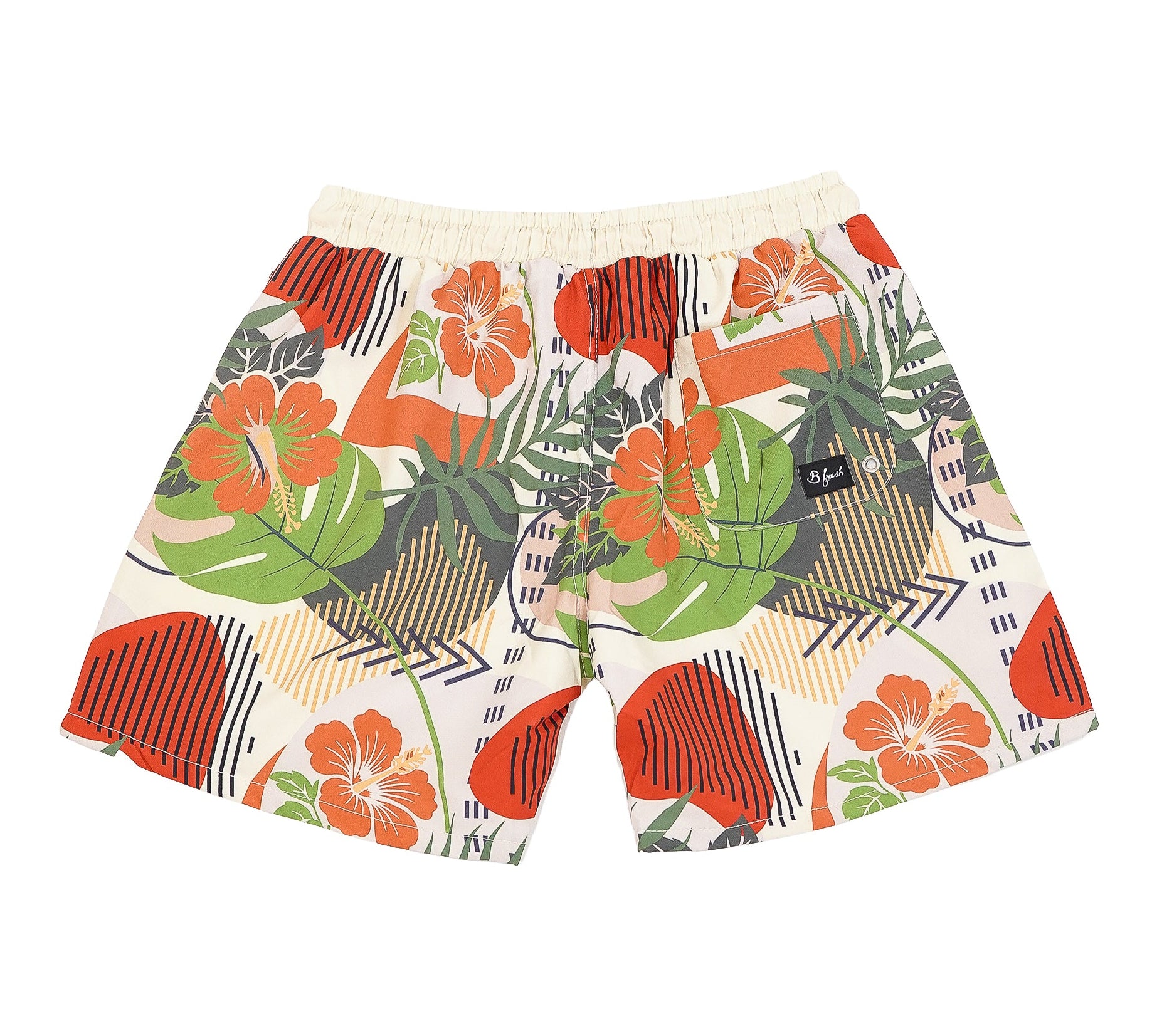 floral pattern beach wear 
