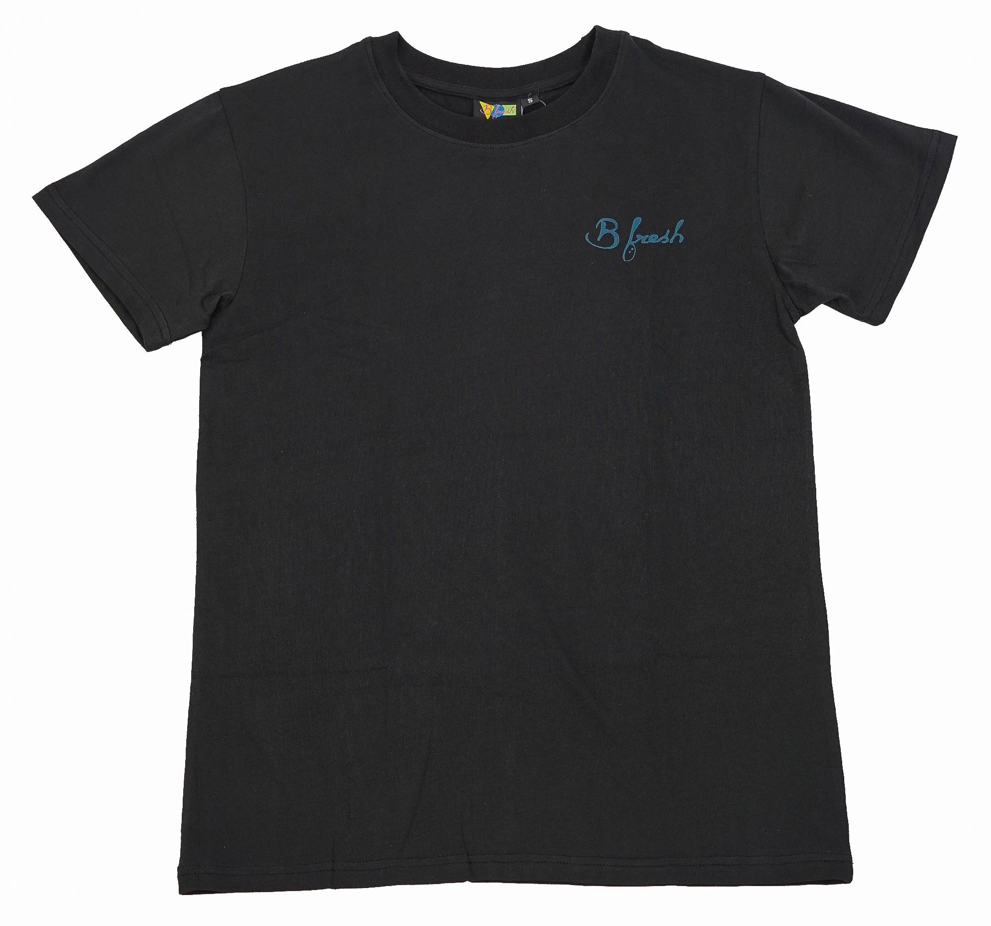 Black t-shirt with blue B Fresh design 