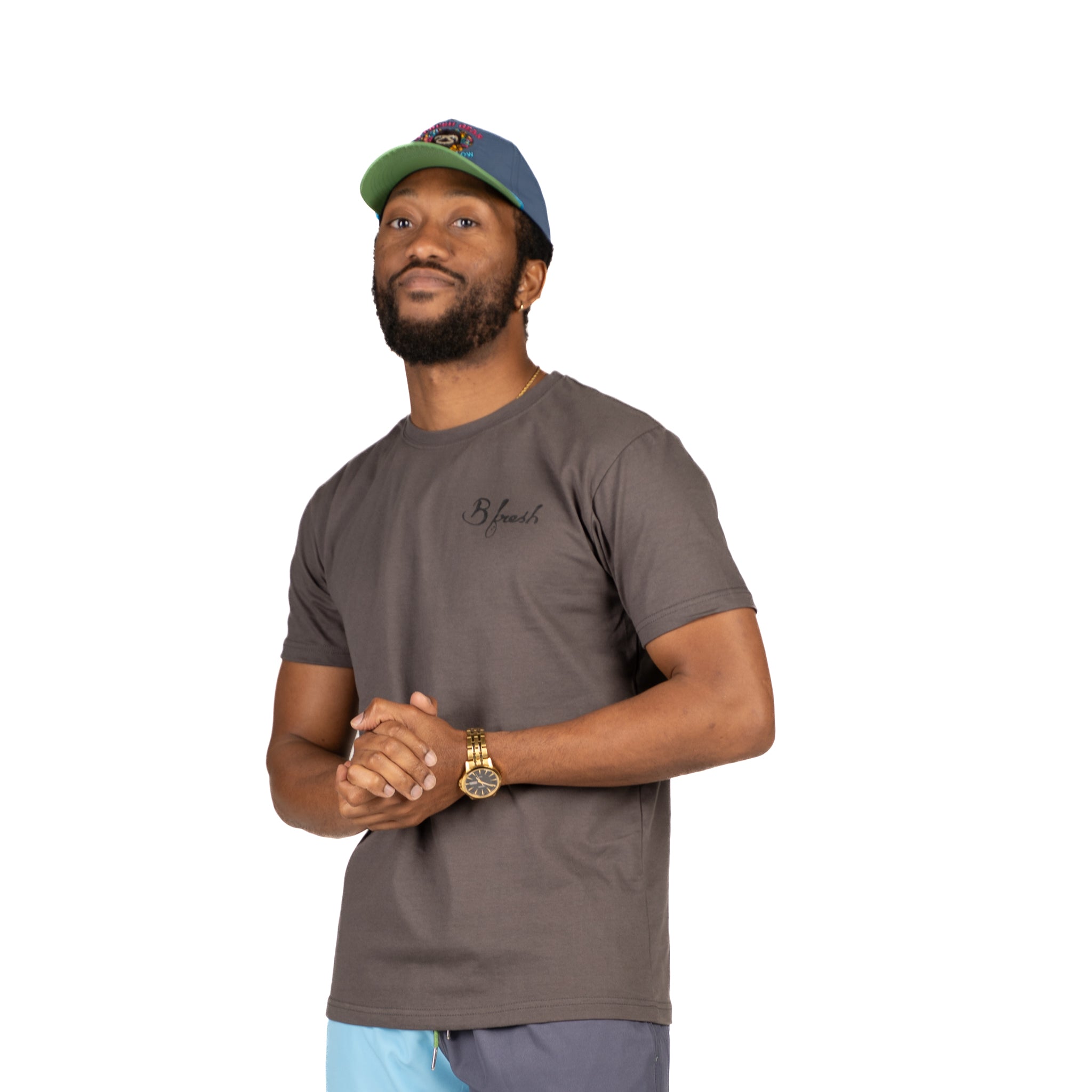 lifestyle t-shirt print with sloths and live life slow slogan