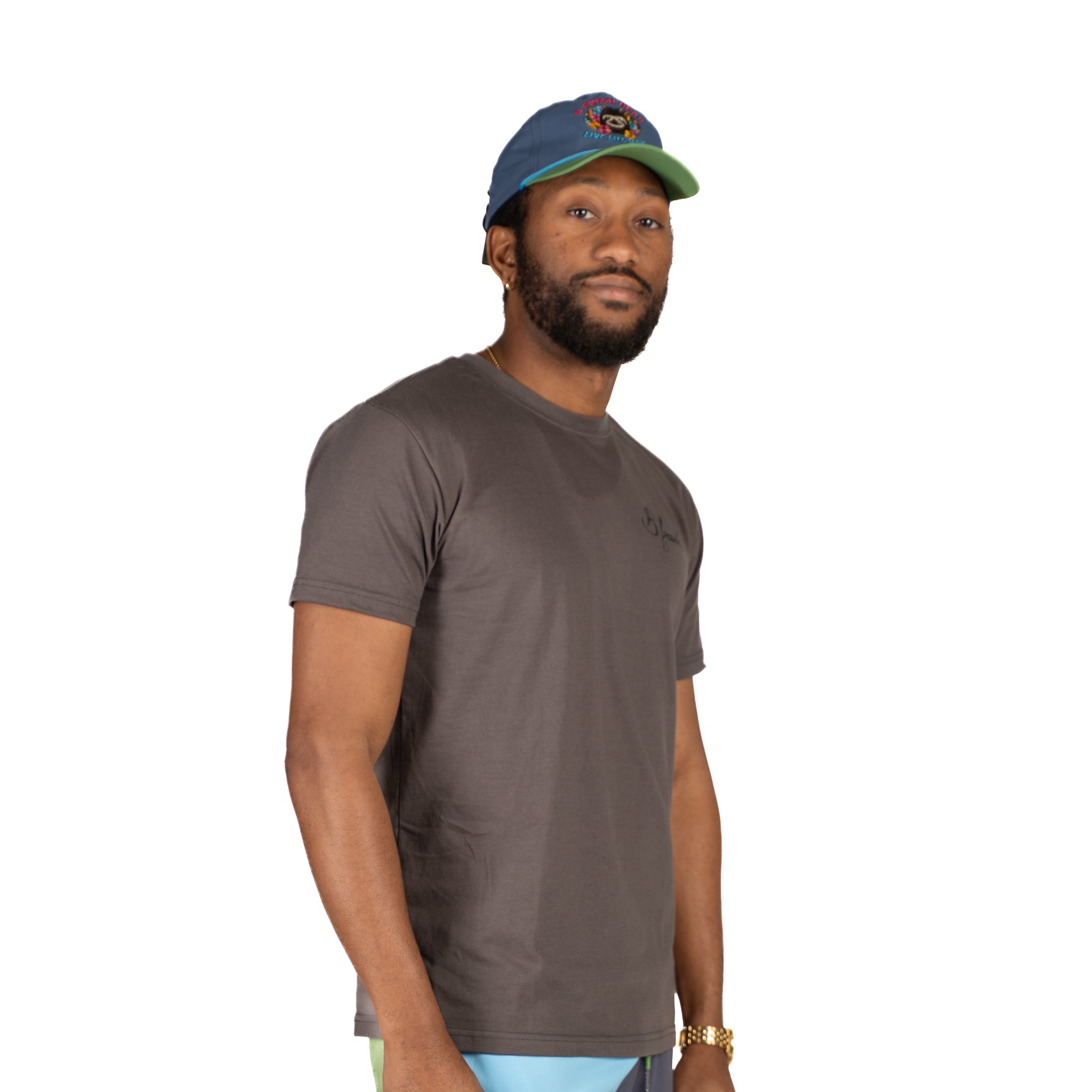 Dad hat with live life slow slogan