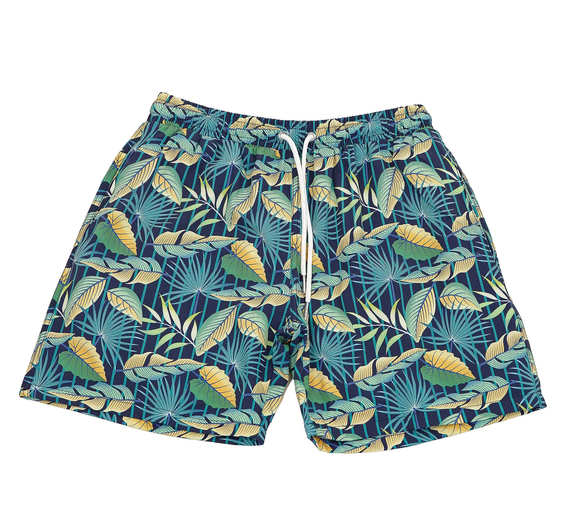 tropical leafy shorts