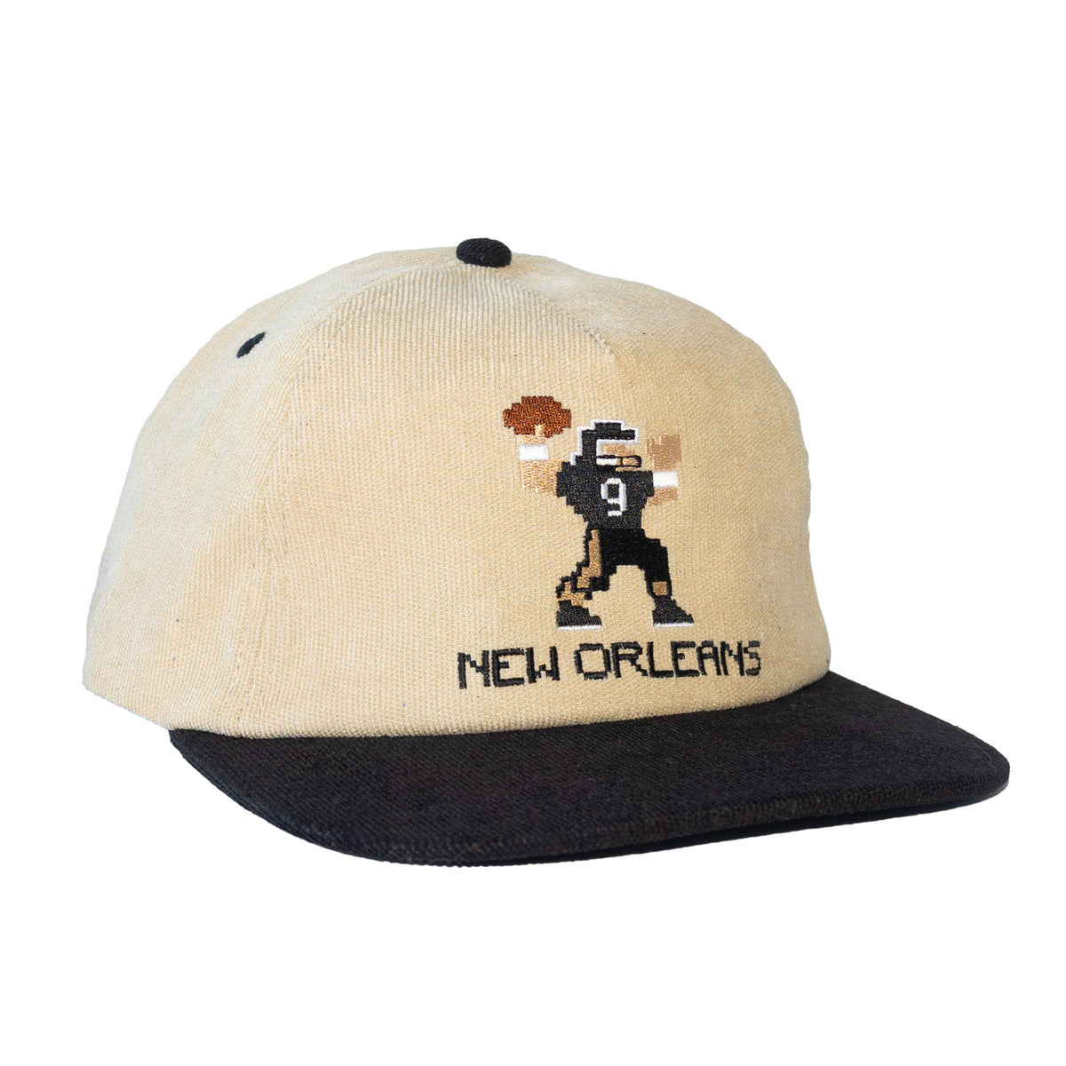 Gold and black NOLA football team Hat