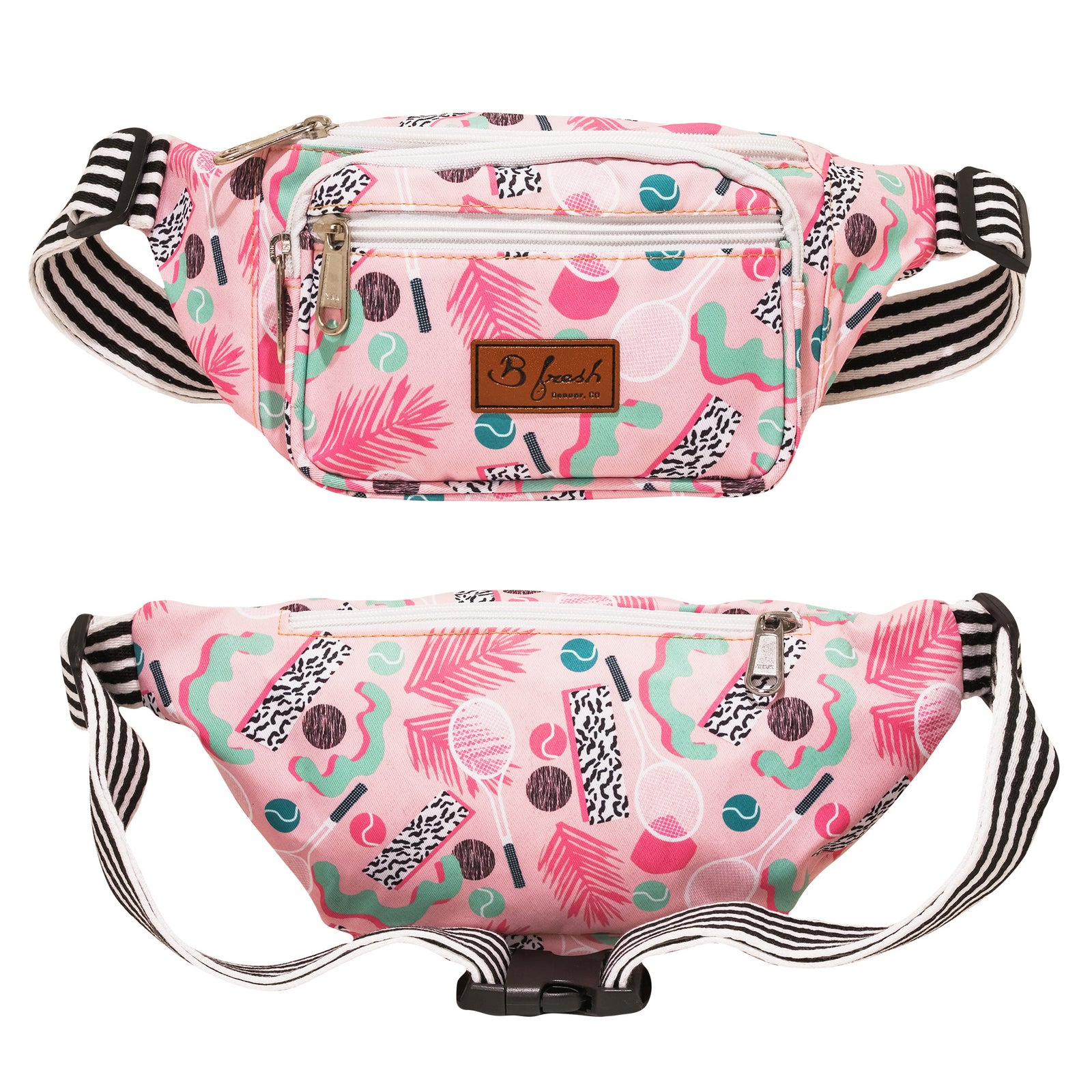 Colorado Buffs Fanny Pack . B Fresh . Black Floral Hawaiian Print