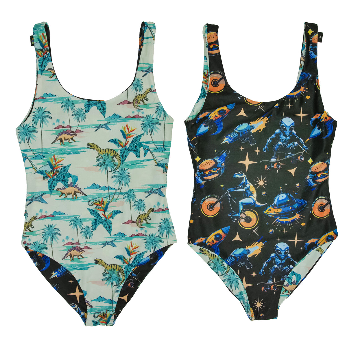 Simple Dino - Reversible Swimwear