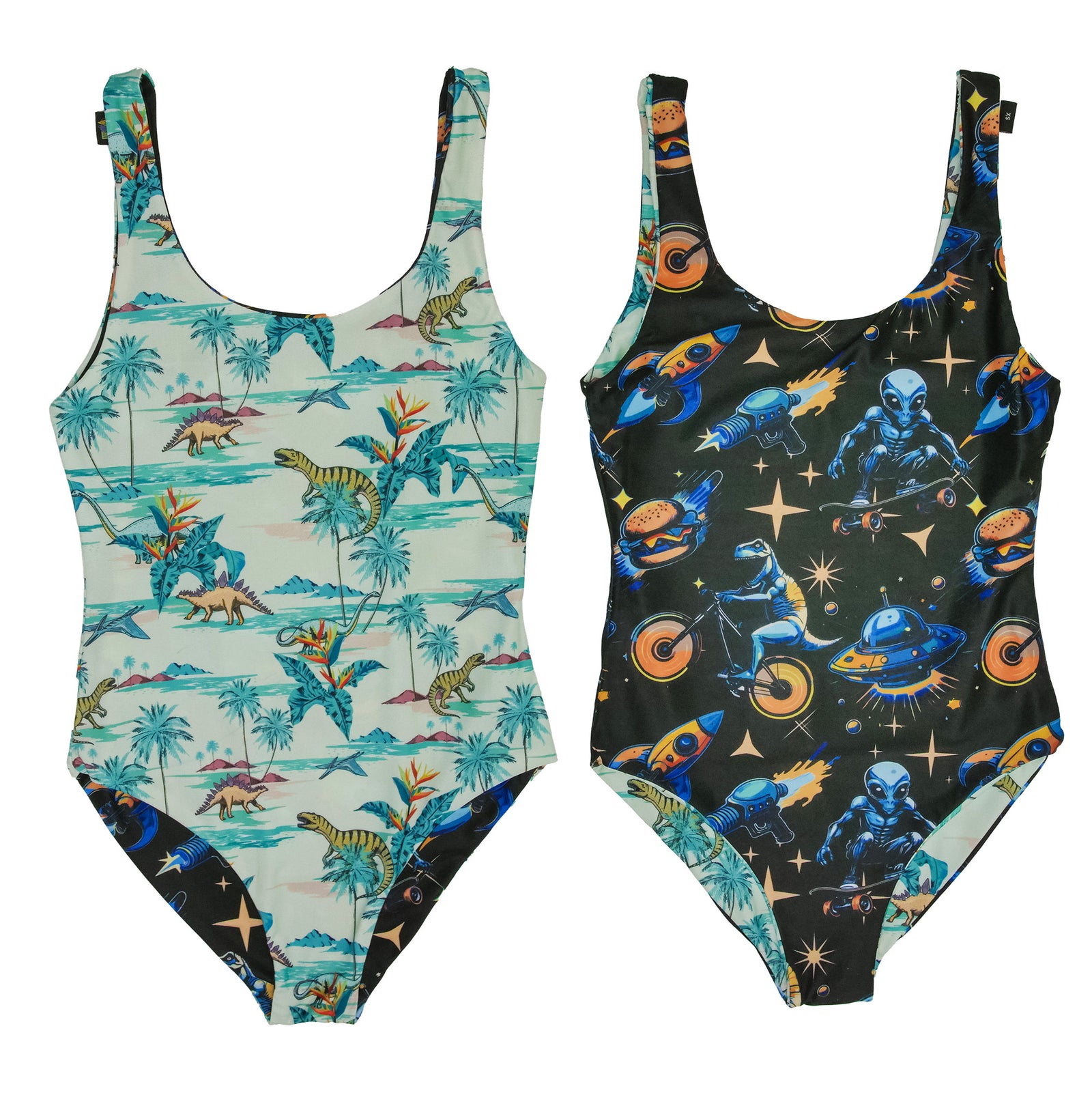 Simple Dino - Reversible Swimwear