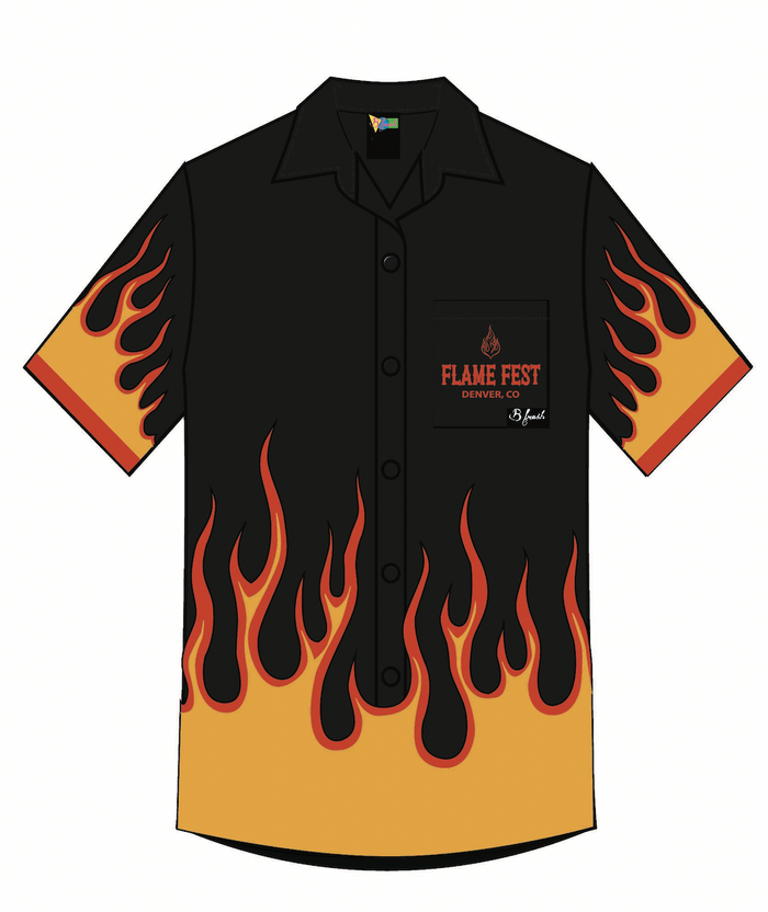 Grill Daddy Flame Button Down