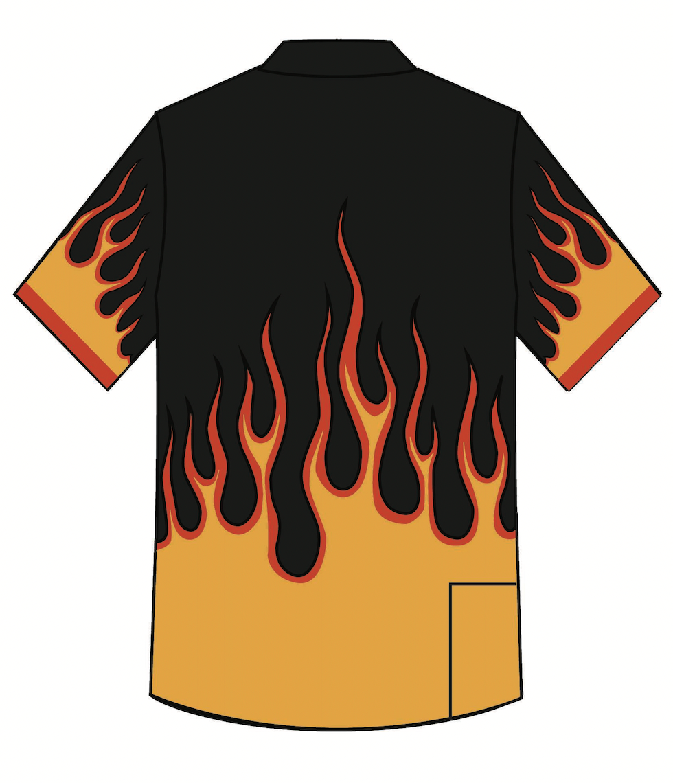 Grill Daddy Flame Button Down- PRESALE