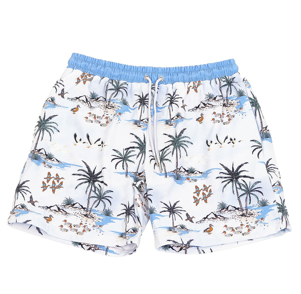 Snow Birds Quick-Dry Swim Trunks