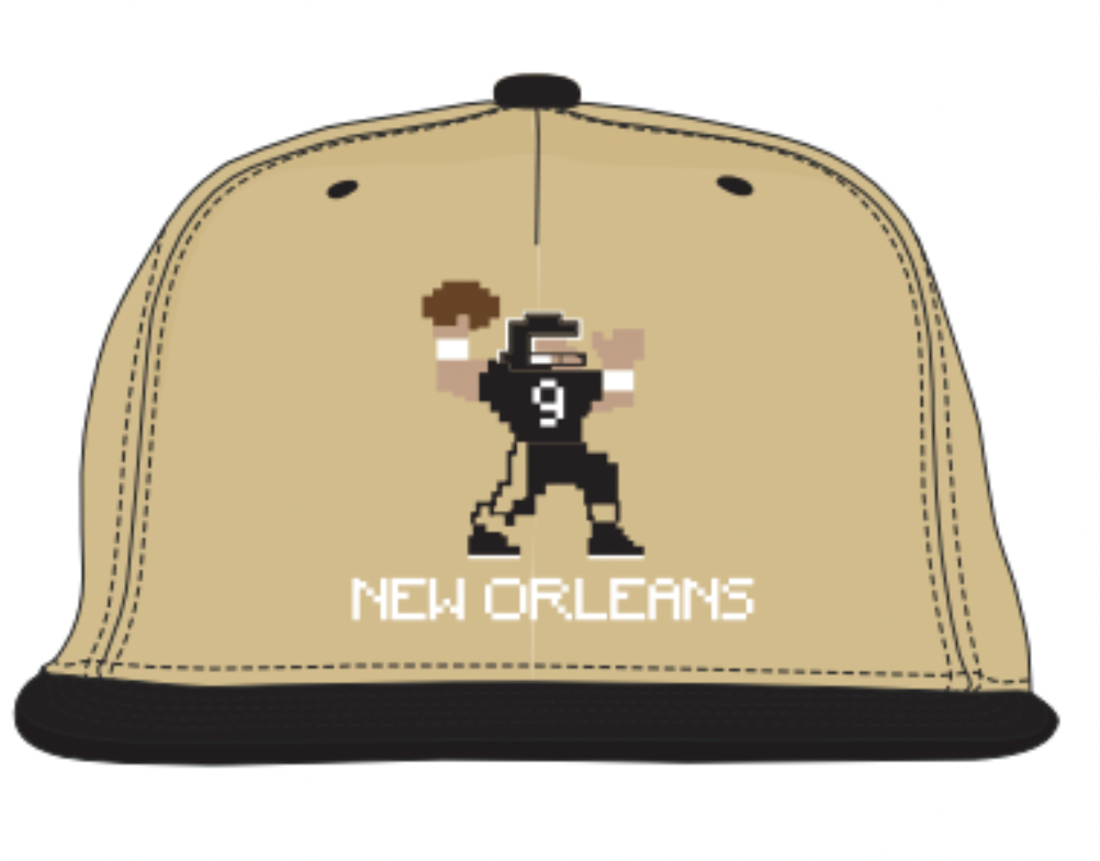 PRE-SALE Tecmo New Orleans Brees 8 Bit - Hat (est ship 12/10)