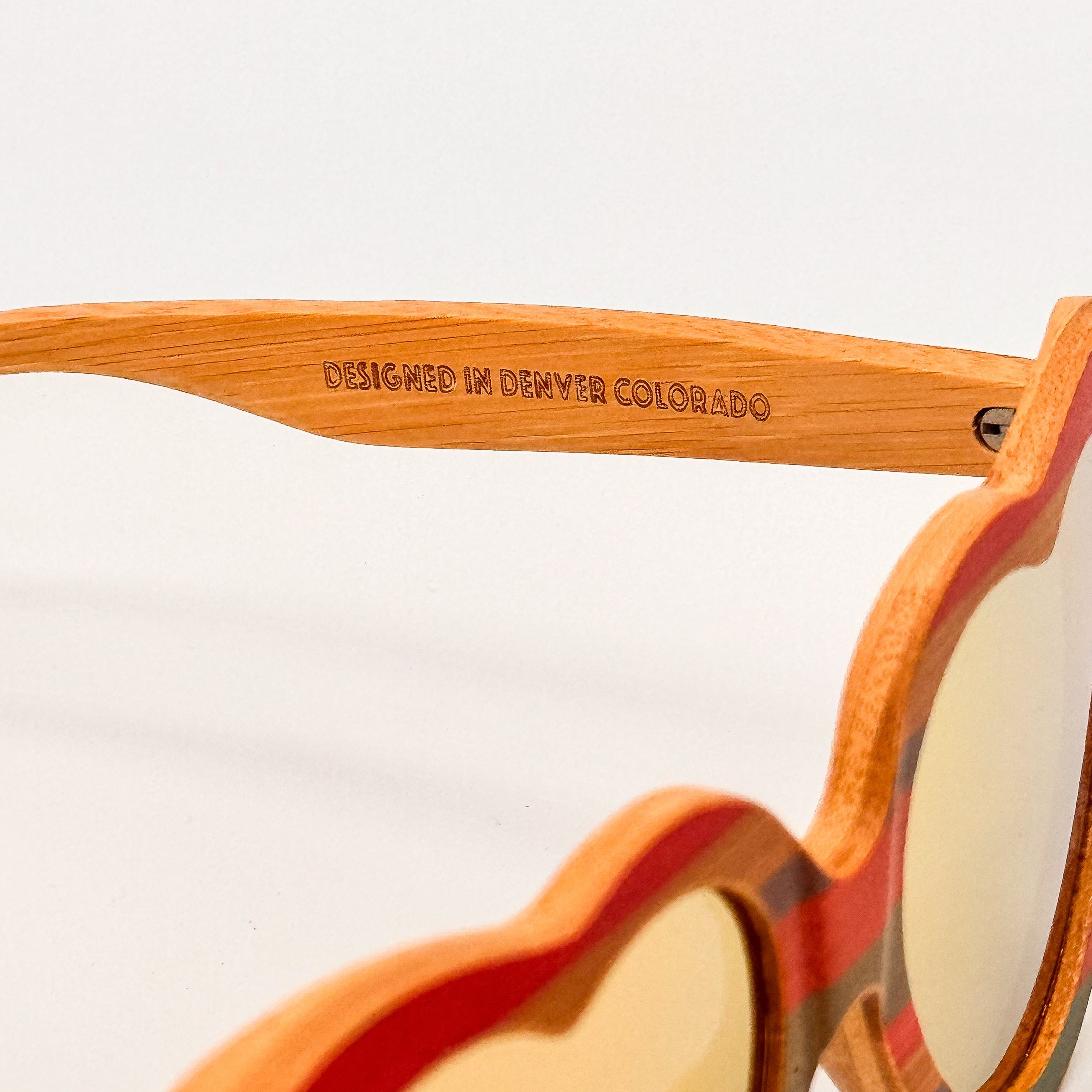 Designed in Colorado Wood Sunglasses