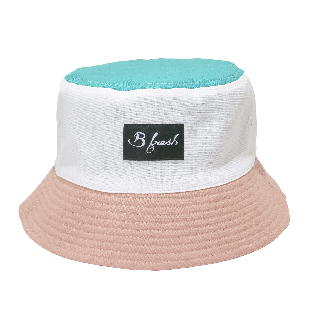 reversible bucket hat with checker board print