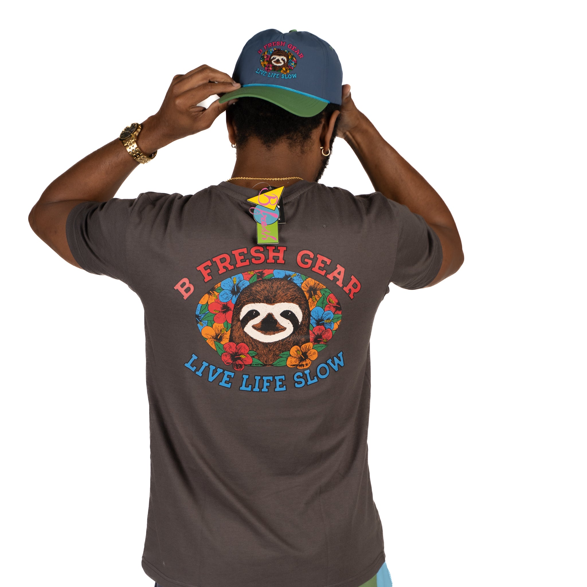 Live Life Slow in this iconic graphic hat