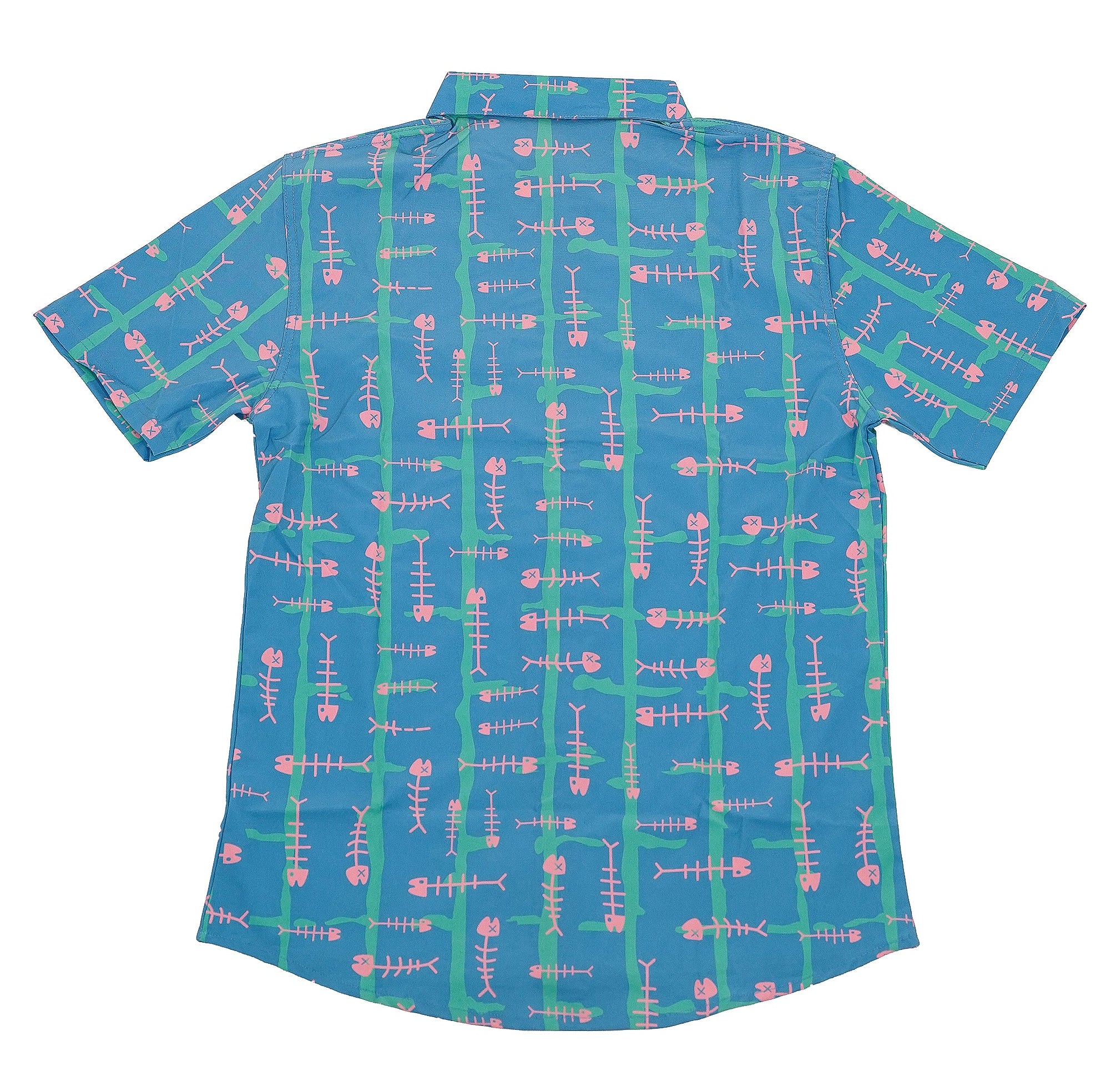 pink and blue fish ocean shirt 
