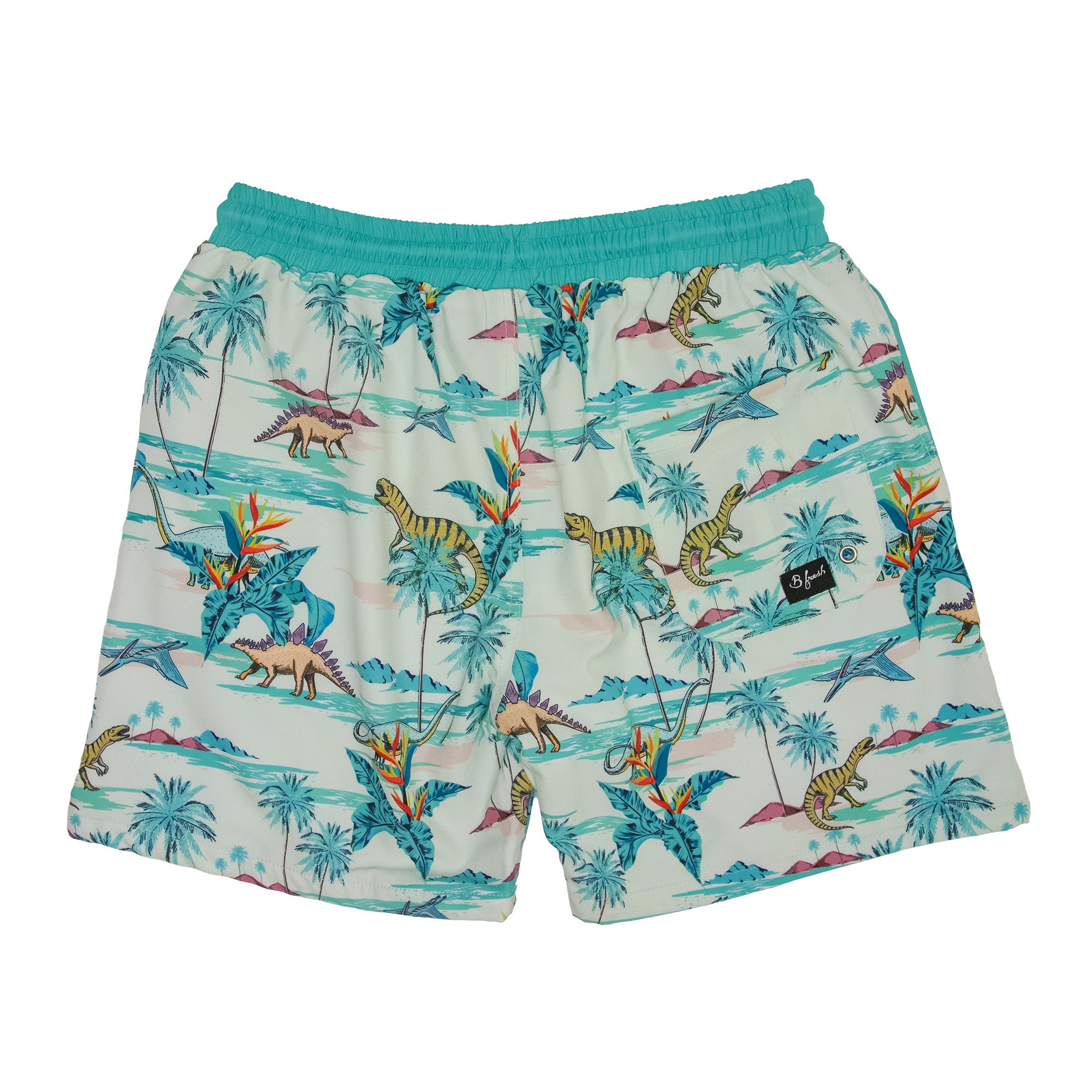 dinosaur Hawaiian themed shorts