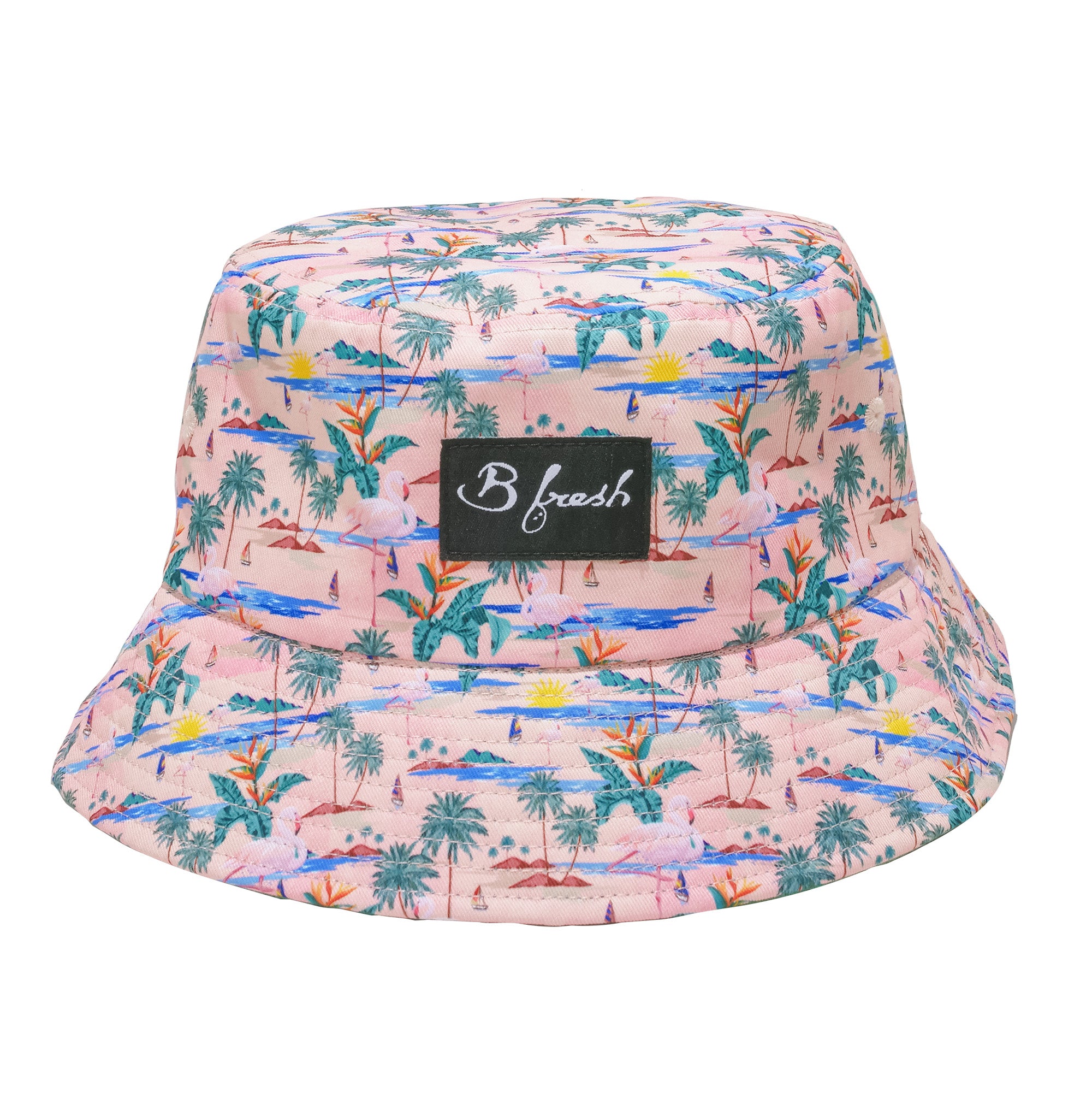 flamingo bucket hat