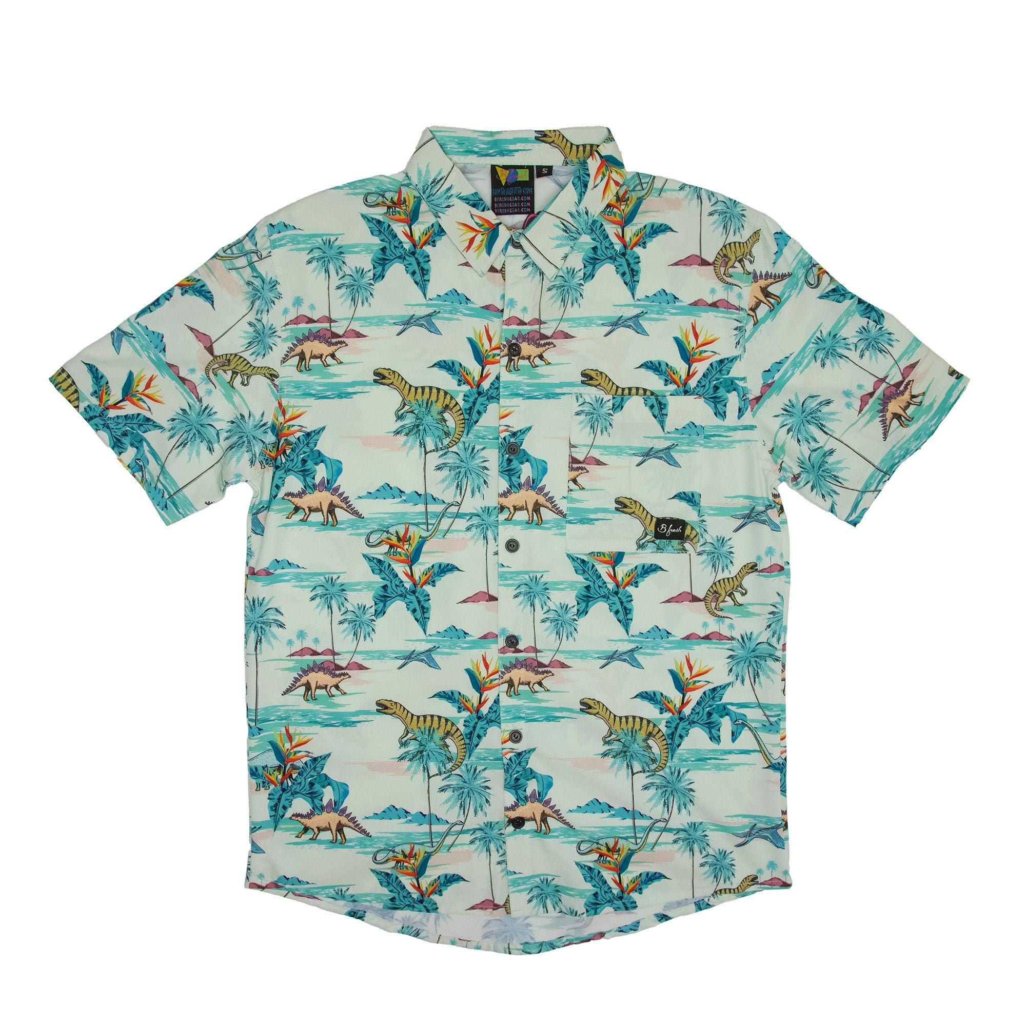 Hawaiian shirt with Dinosaur print