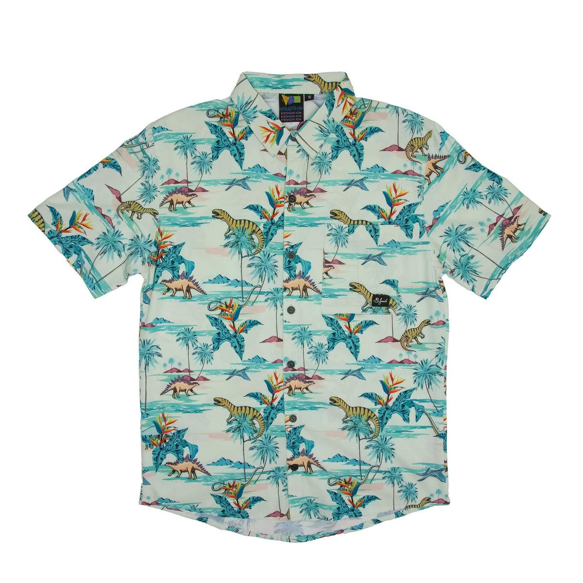 Hawaiian shirt with Dinosaur print