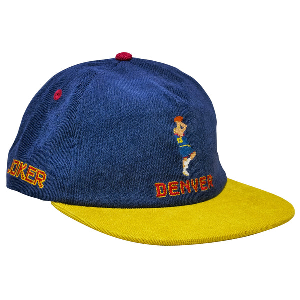 Tecmo superbowl Denver Nuggets hat featuring Nikola Jokic