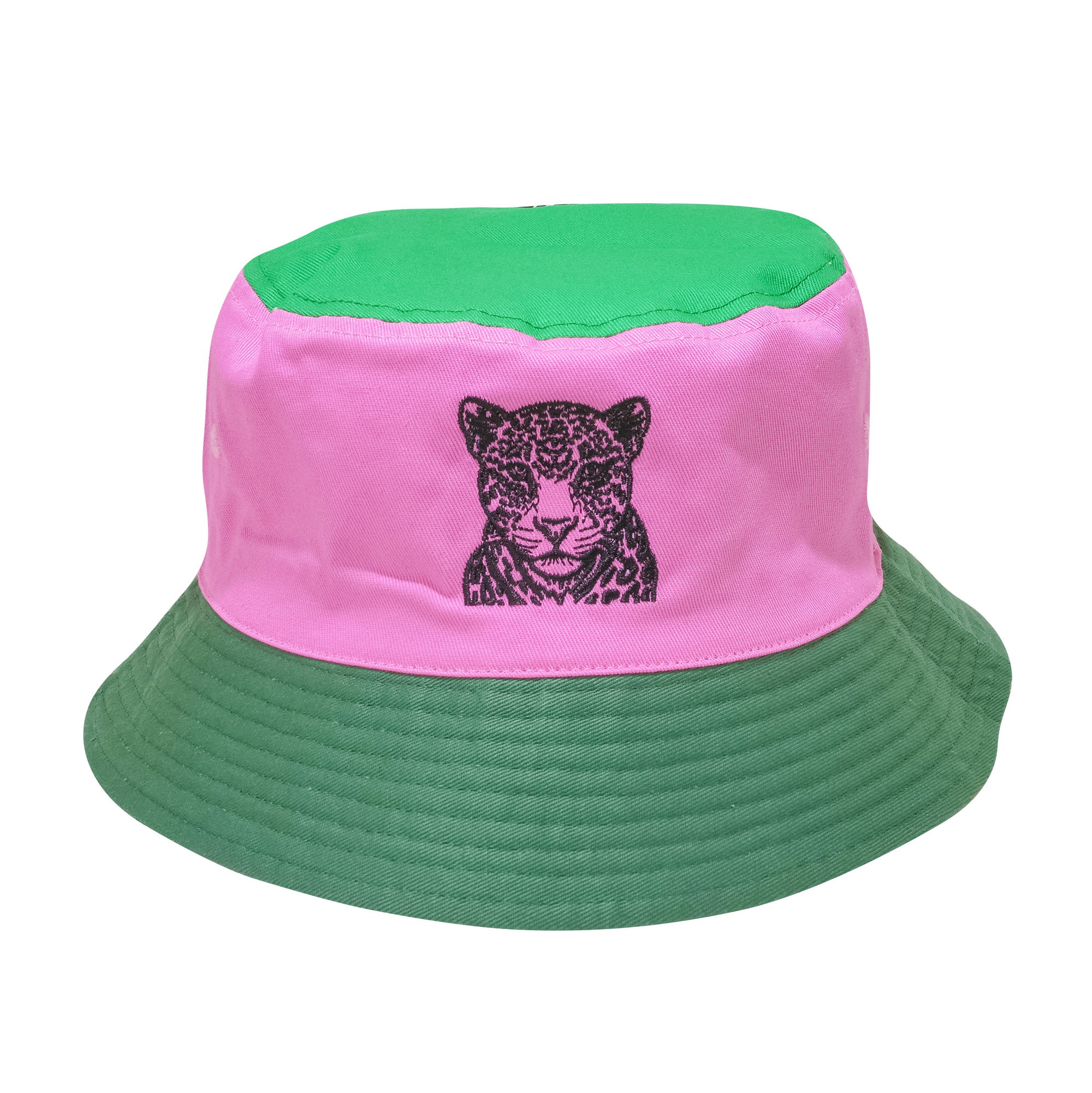 reversible leopard bucket hat