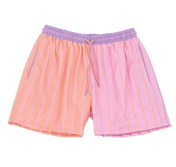 Orange Sherbet Quick-Dry Swim Trunks