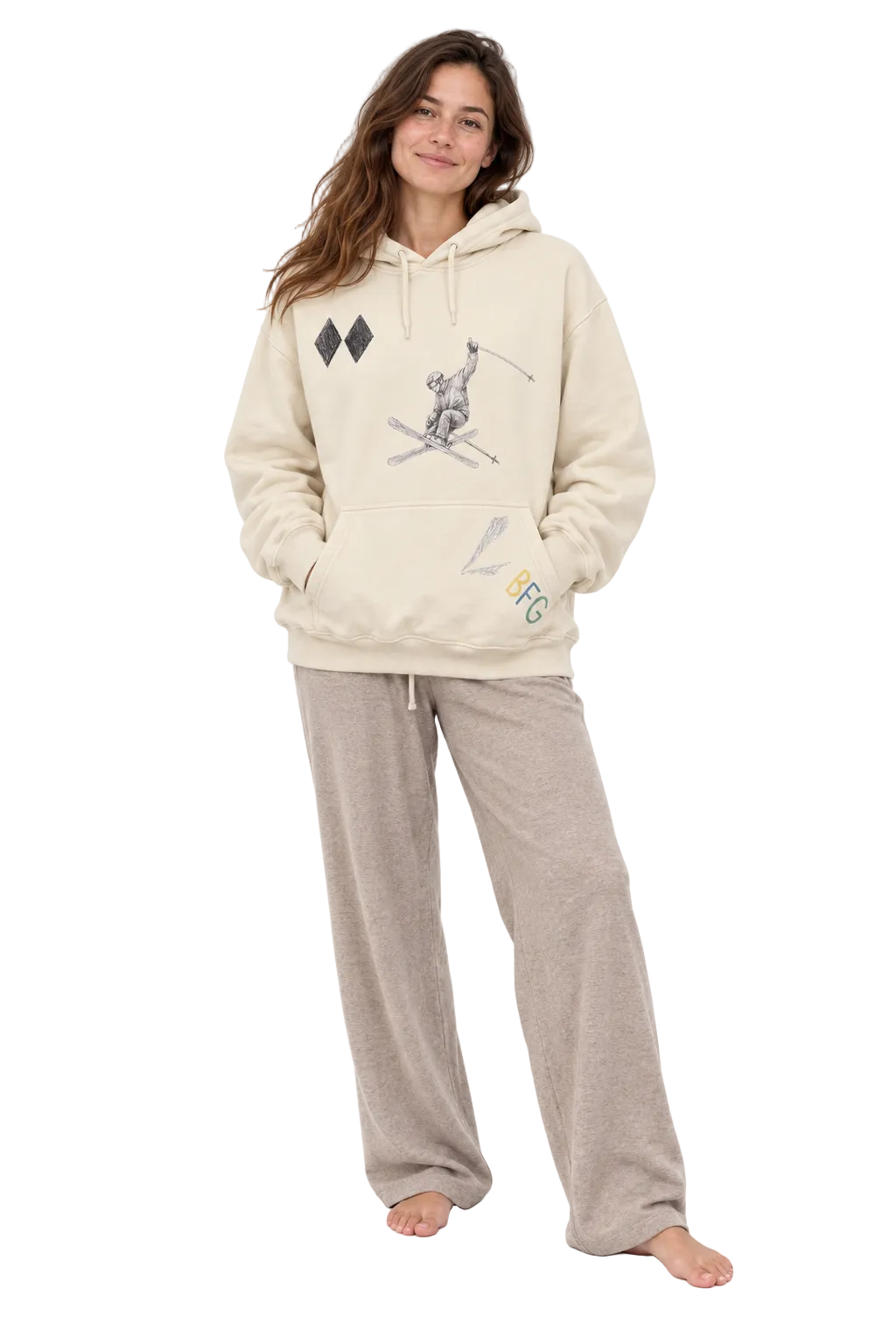 Ski Hoodie- Papyrus
