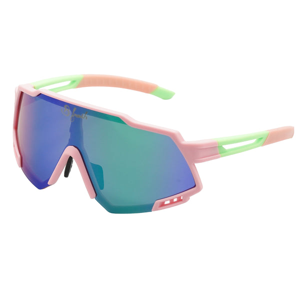 pink and green sun glasses