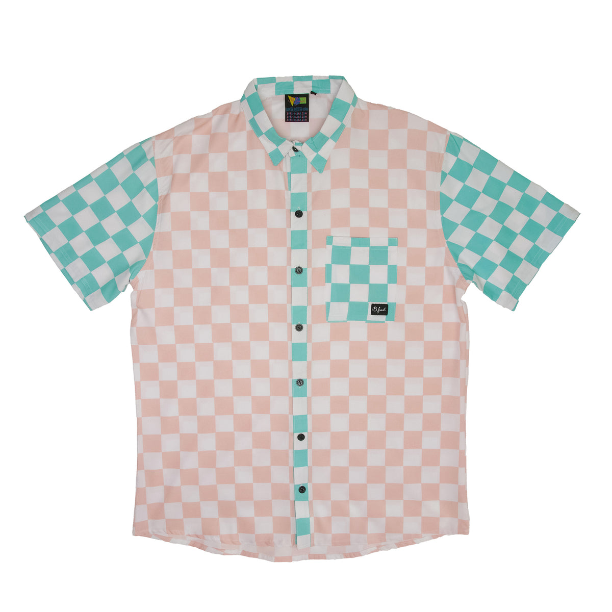 checkered Hawaiian shirt