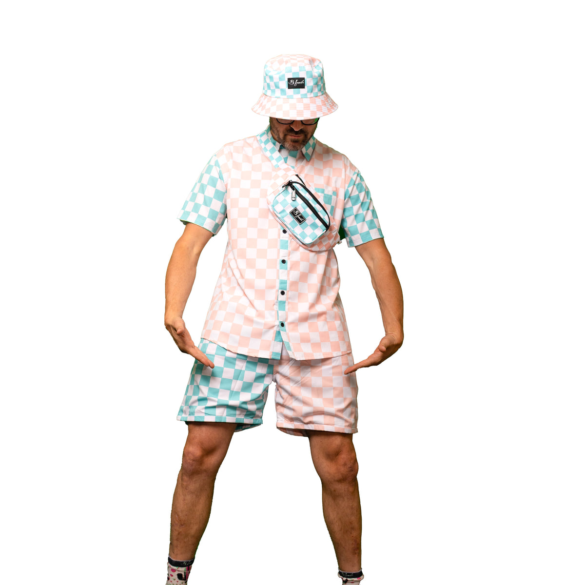 checker board party shirt